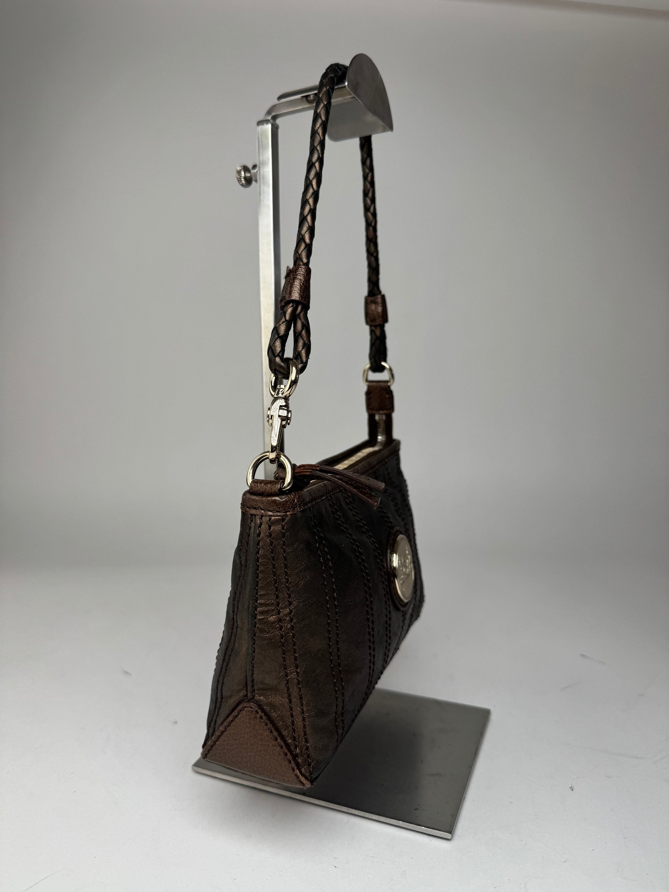 Celine Vintage Leather bag bronze Size ONE SIZE - 5 Thumbnail