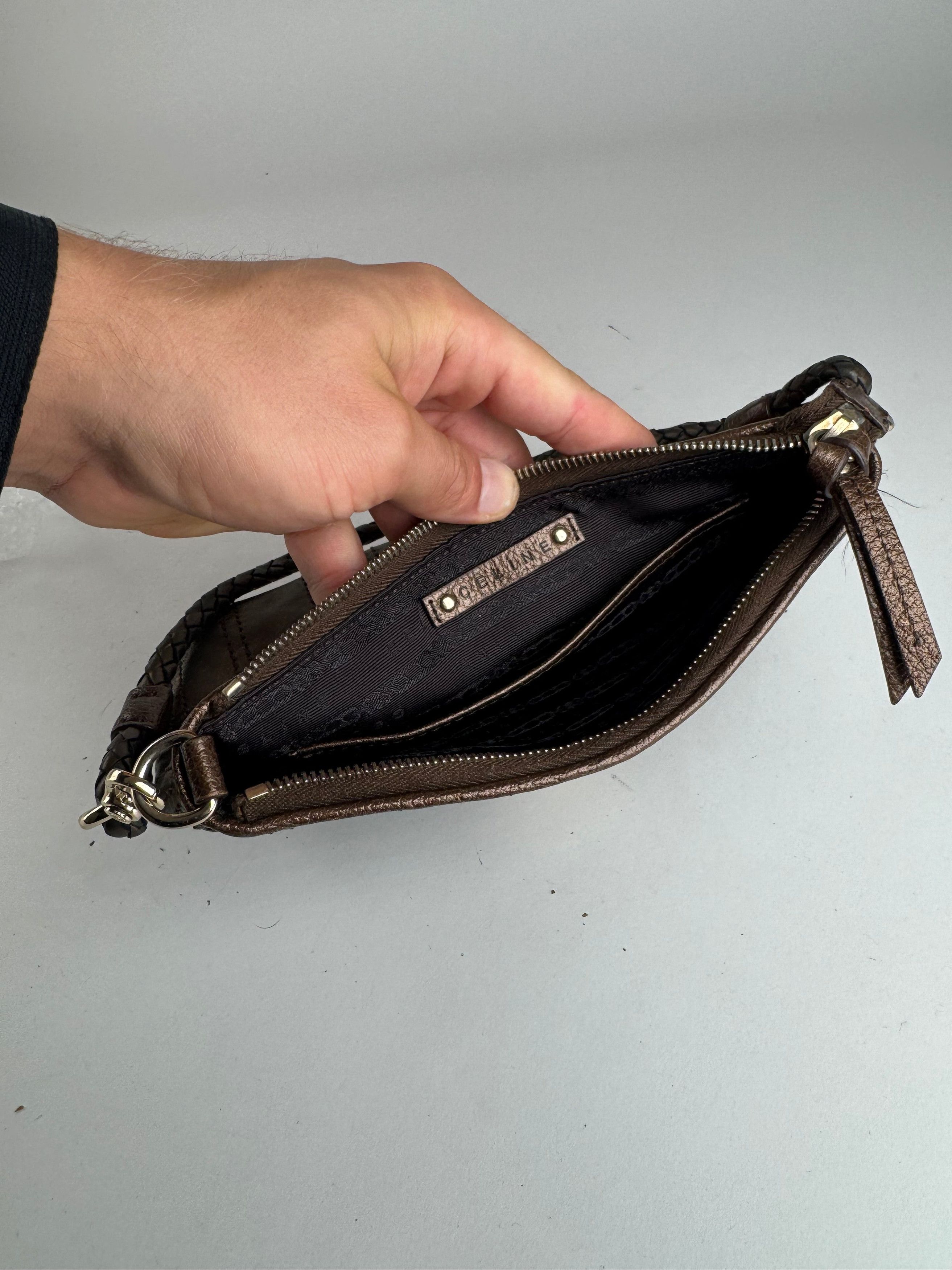 Celine Vintage Leather bag bronze Size ONE SIZE - 3 Thumbnail