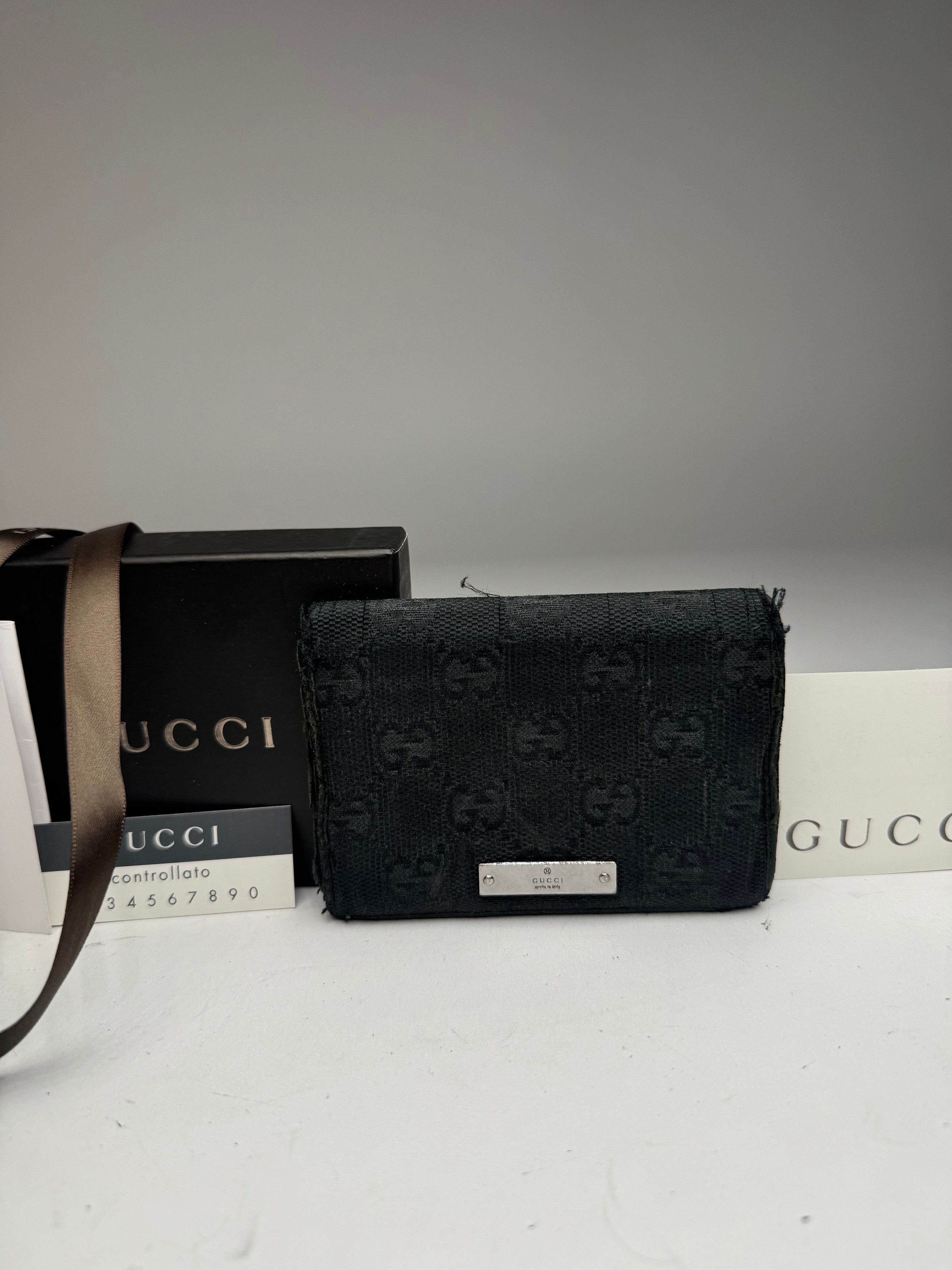 Gucci Vintage monogram Card Holder Black Size ONE SIZE - 5 Thumbnail