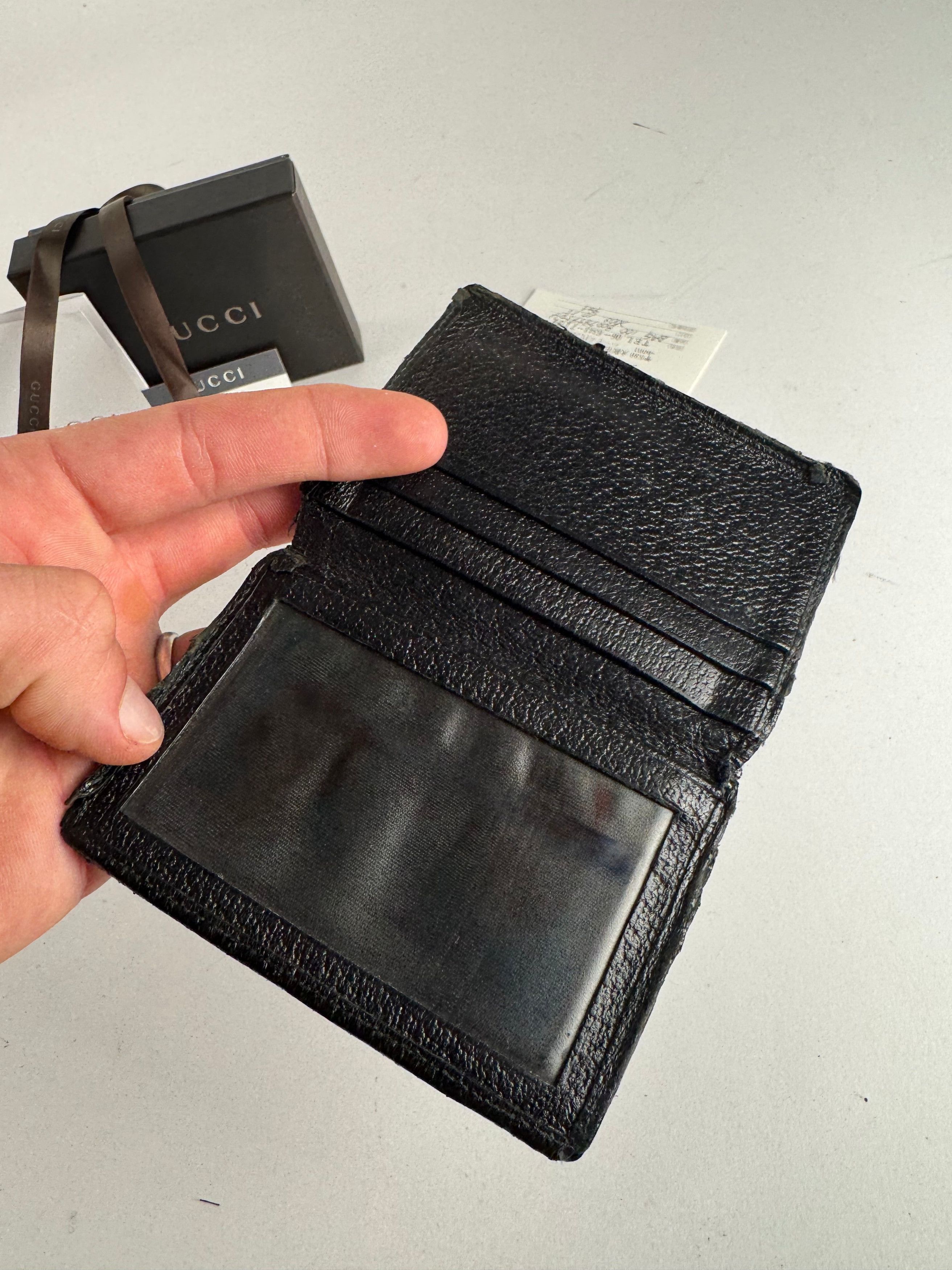 Gucci Vintage monogram Card Holder Black Size ONE SIZE - 4 Thumbnail