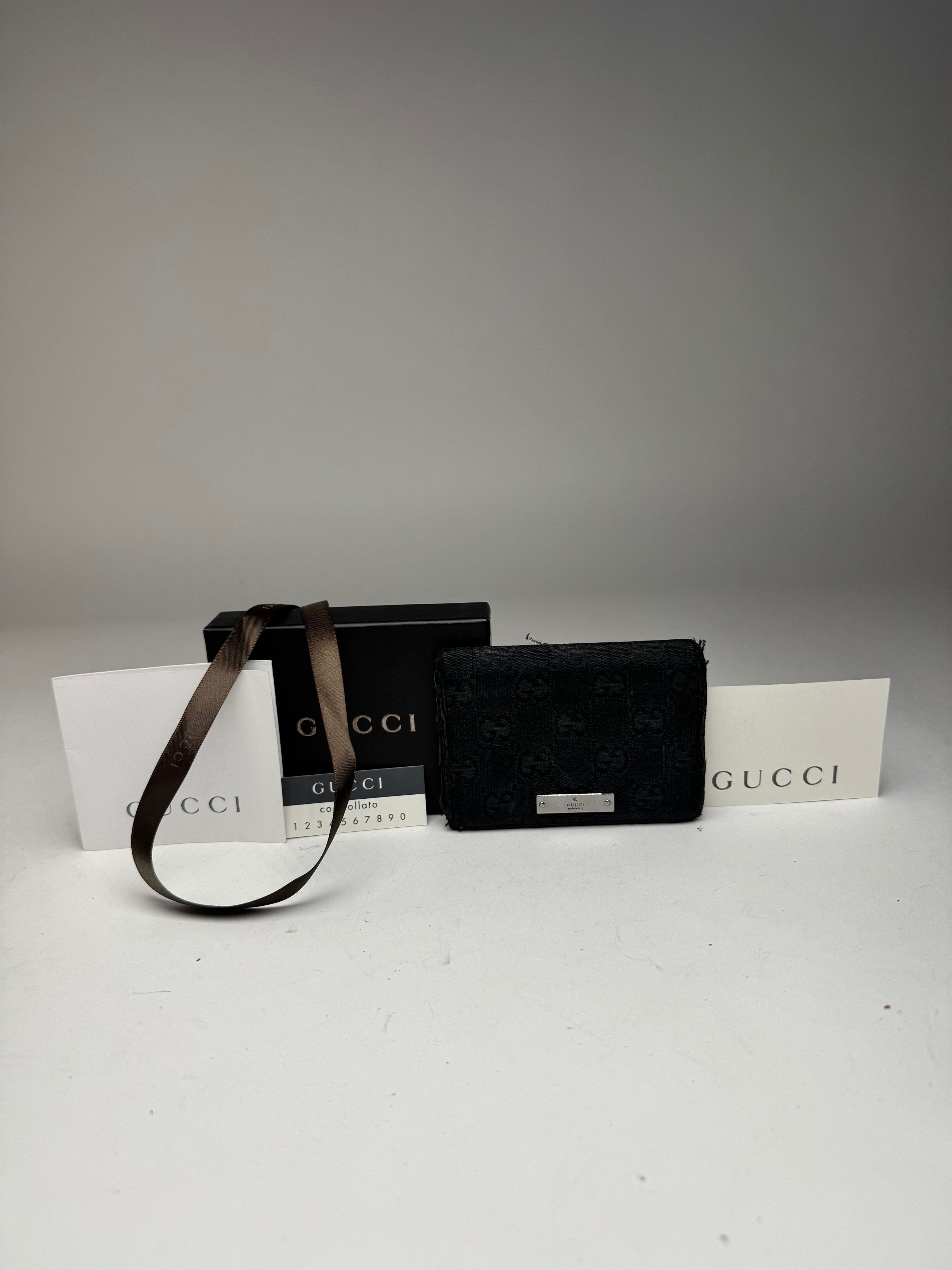 Gucci Vintage monogram Card Holder Black Size ONE SIZE - 12 Thumbnail