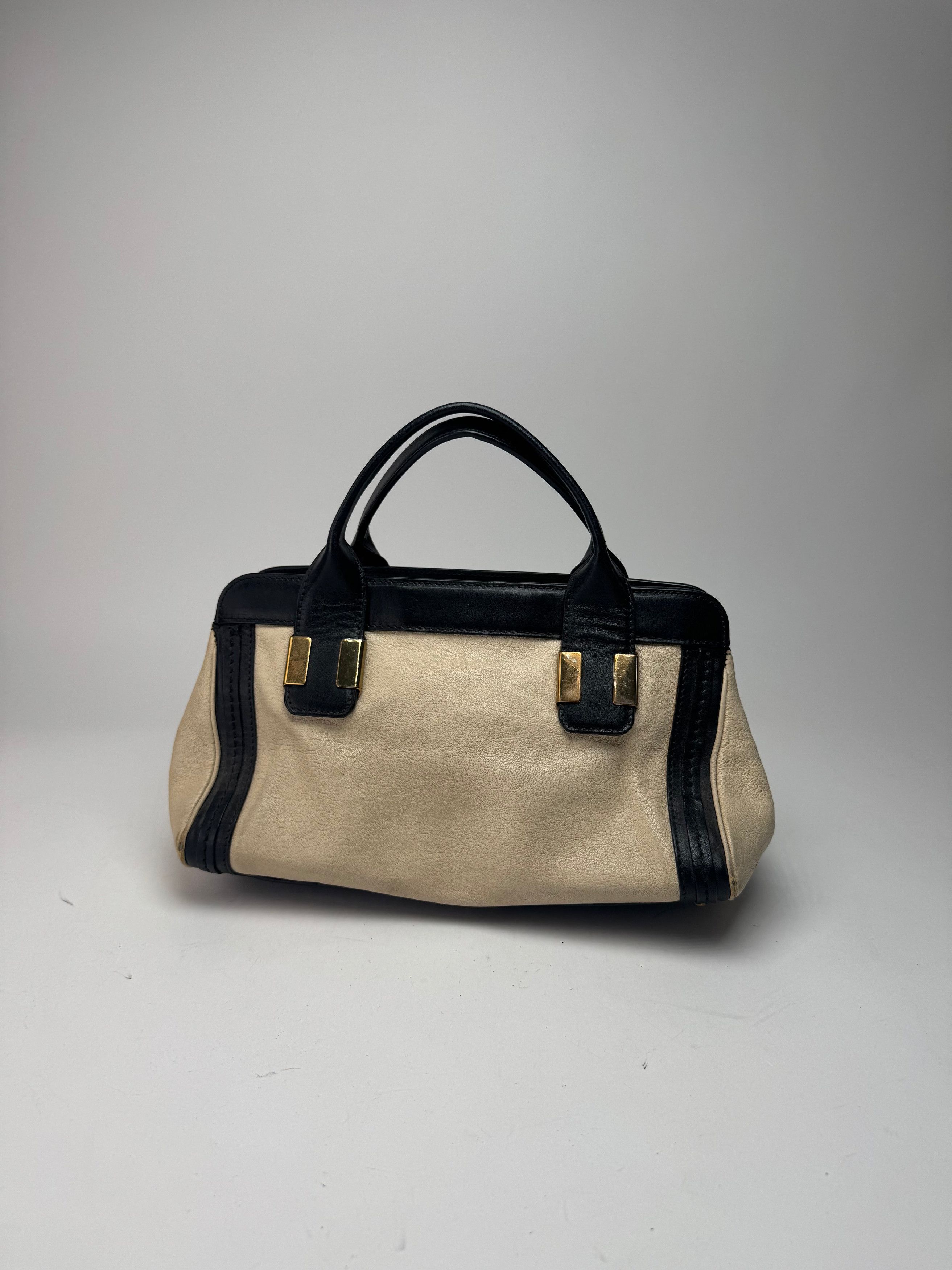 Chloe Vintage Leather bag beige black Size ONE SIZE - 7 Thumbnail