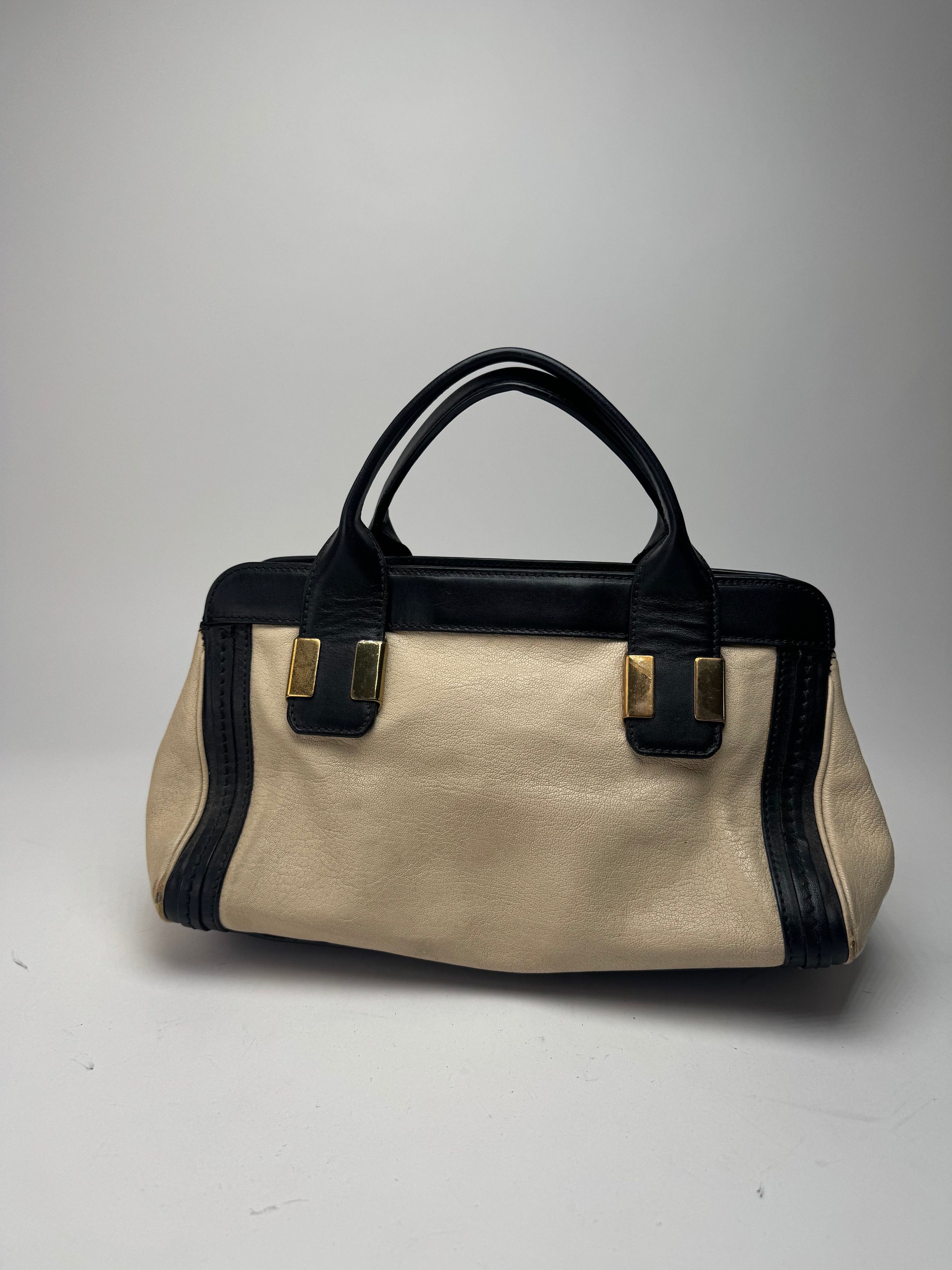 Chloe Vintage Leather bag beige black Size ONE SIZE - 3 Thumbnail