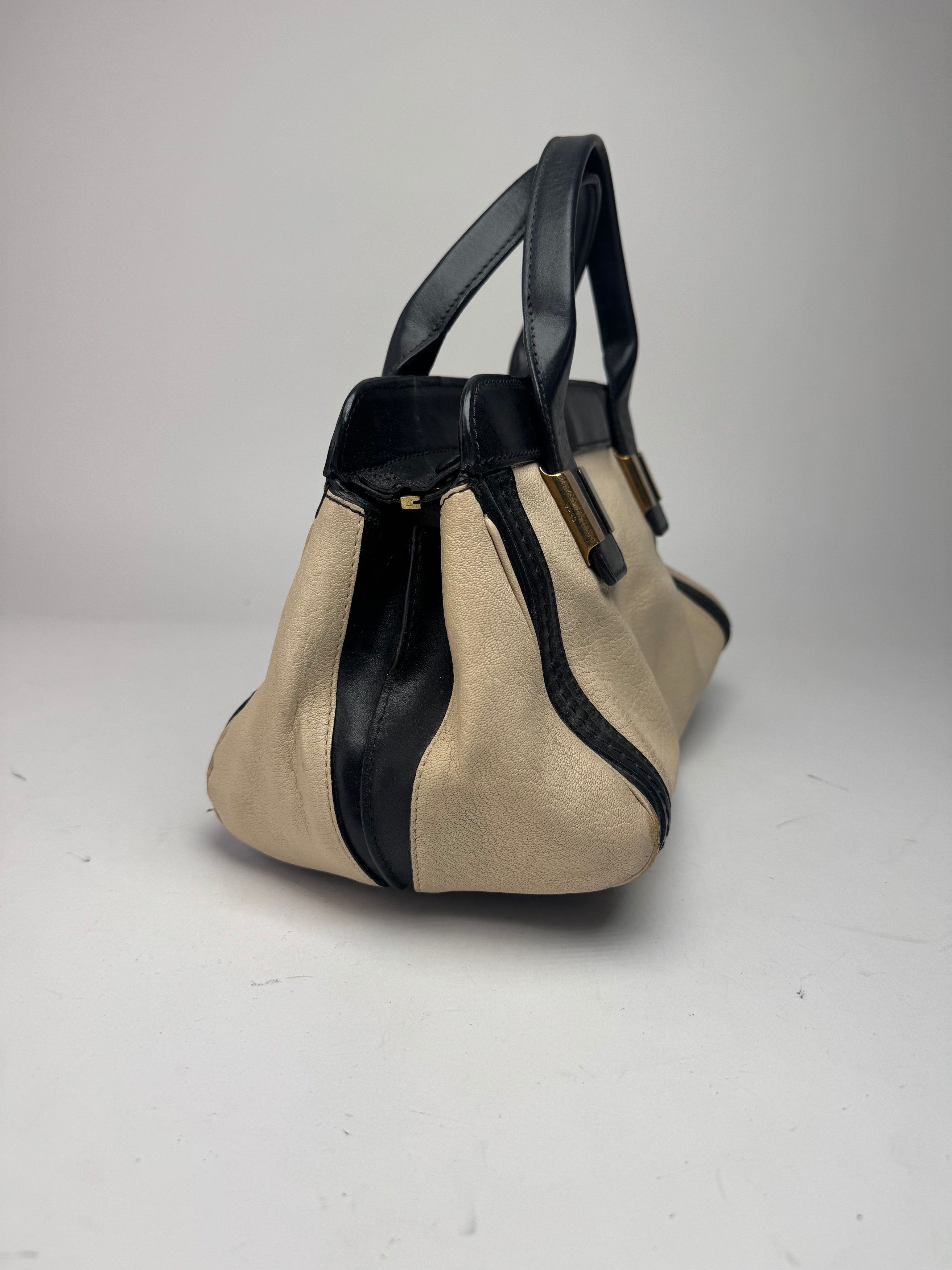 Chloe Vintage Leather bag beige black Size ONE SIZE - 8 Thumbnail