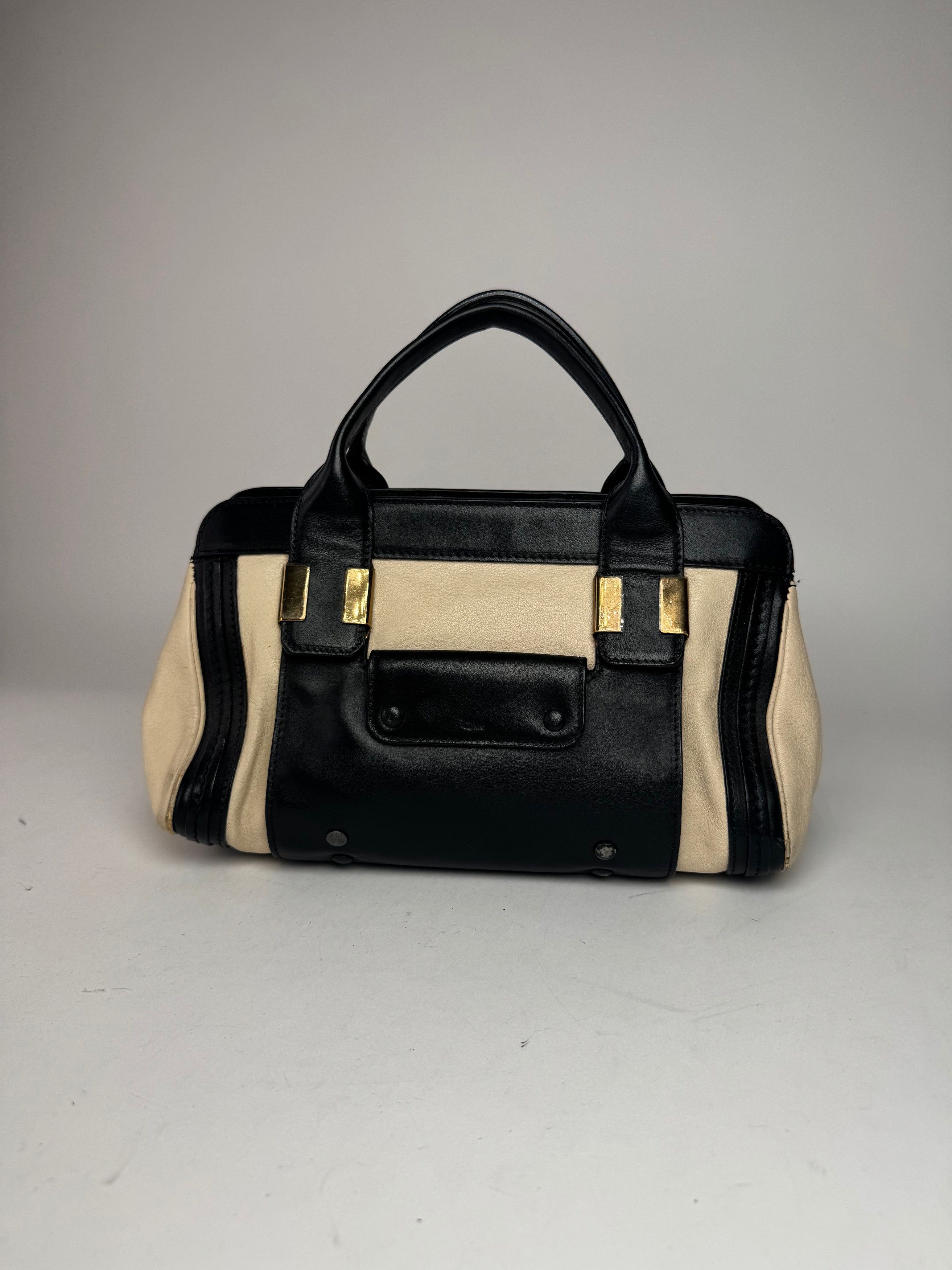 Chloe Vintage Leather bag beige black Size ONE SIZE - 6 Thumbnail