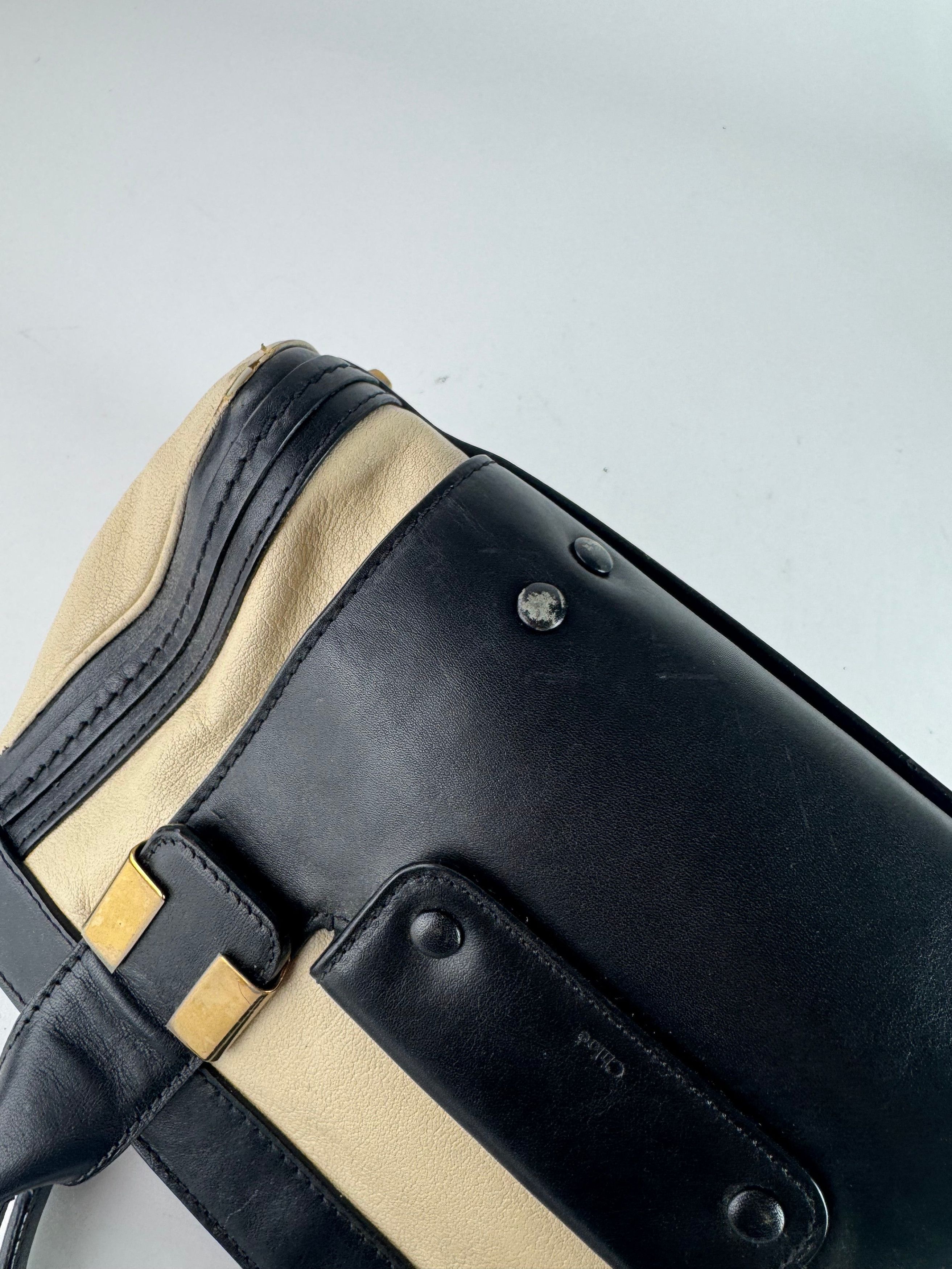 Chloe Vintage Leather bag beige black Size ONE SIZE - 11 Thumbnail