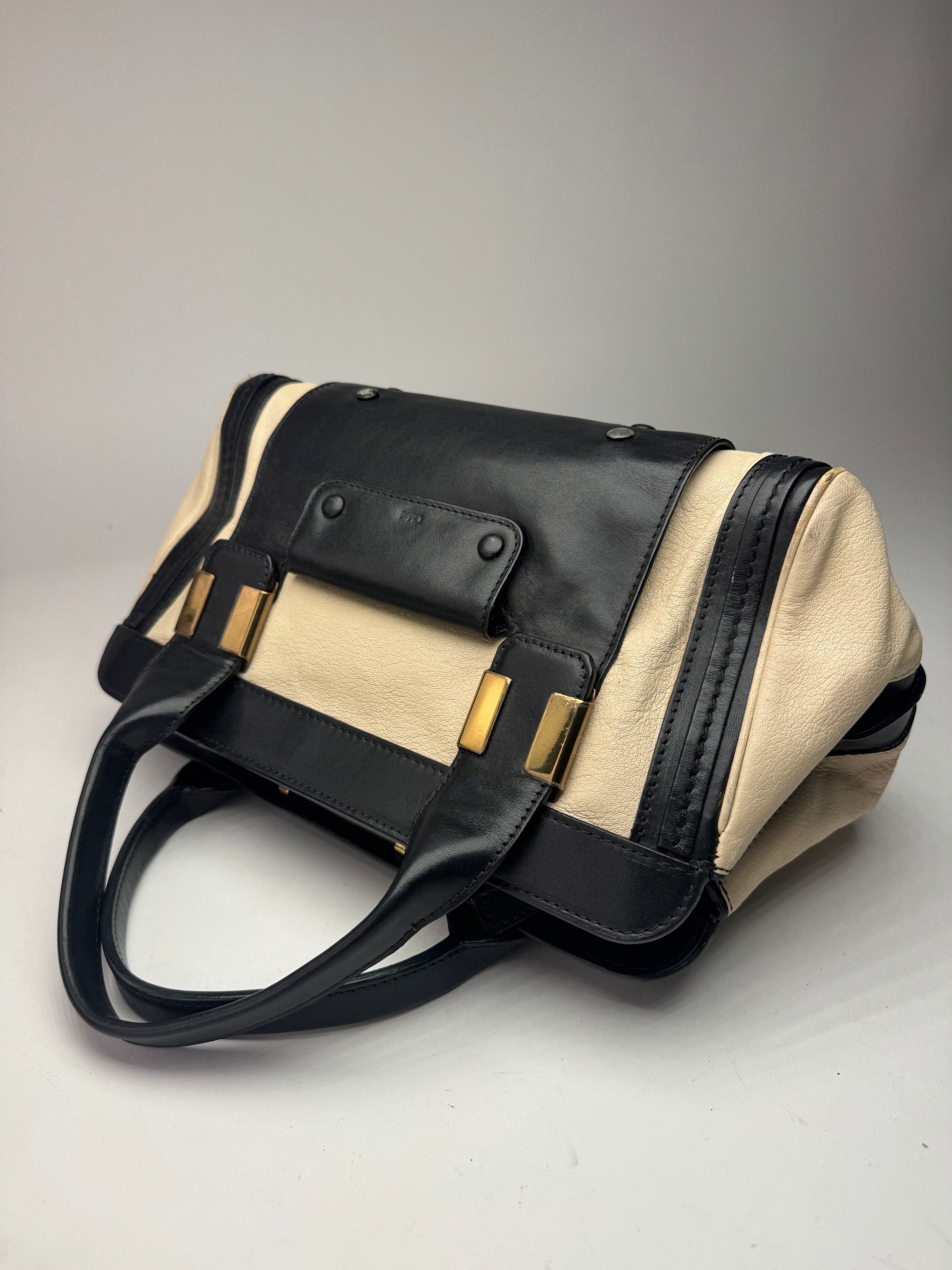 Chloe Vintage Leather bag beige black Size ONE SIZE - 9 Thumbnail
