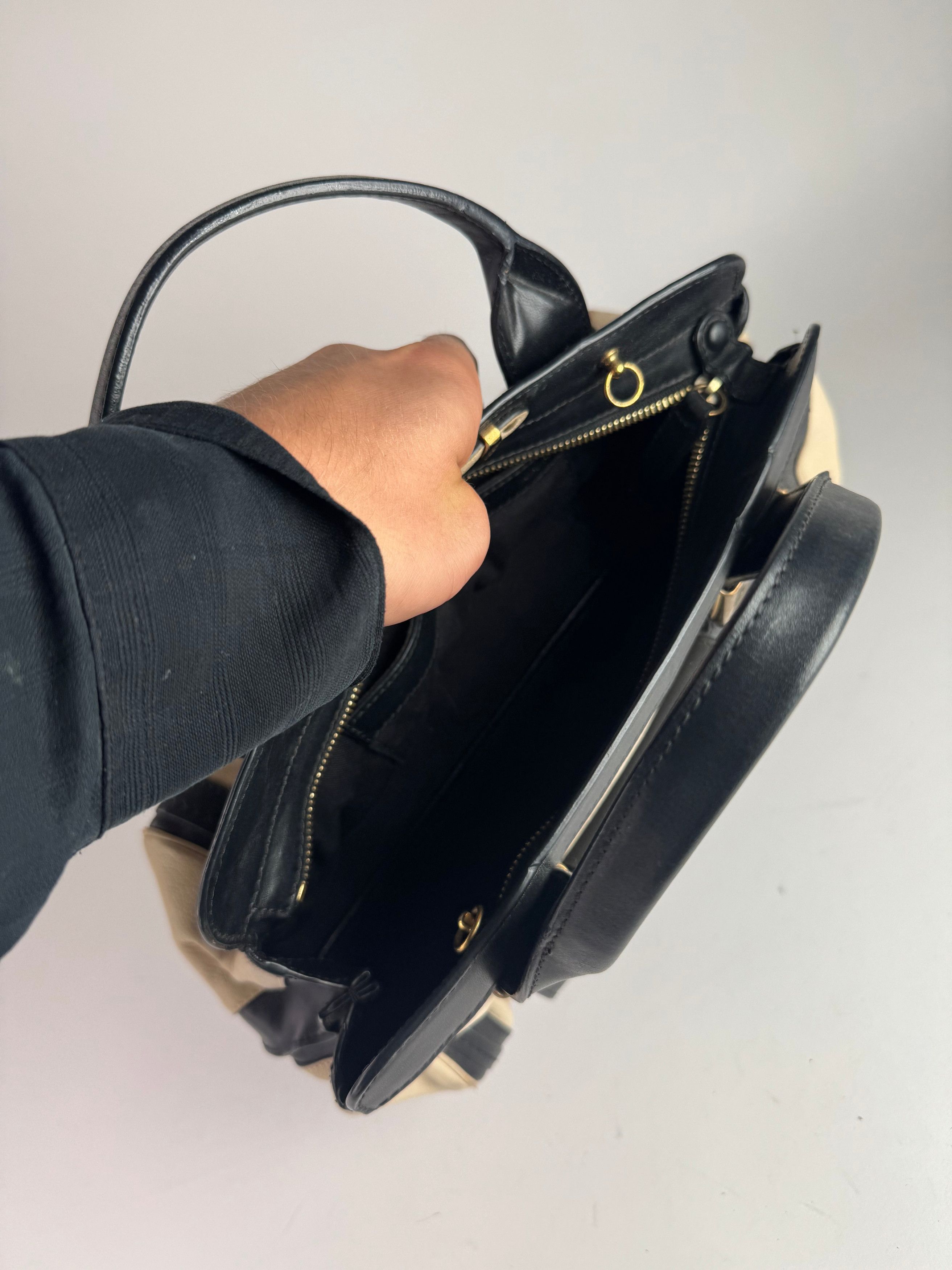 Chloe Vintage Leather bag beige black Size ONE SIZE - 5 Thumbnail