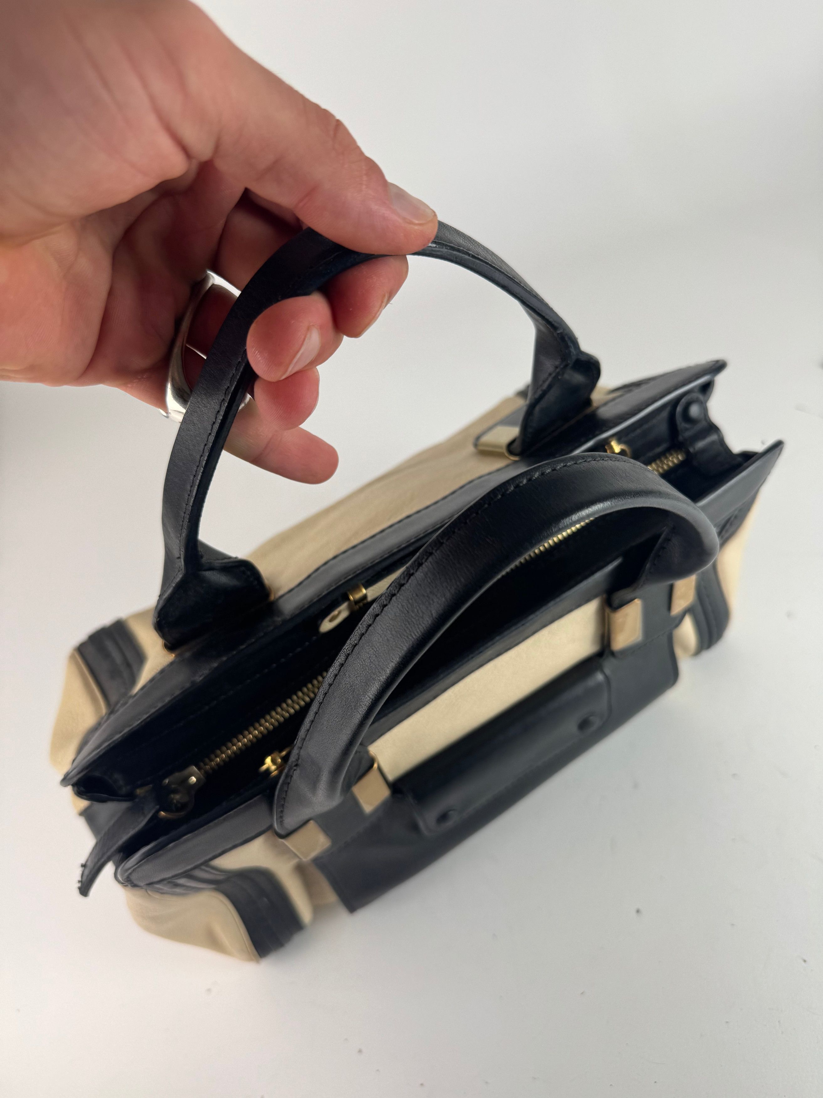 Chloe Vintage Leather bag beige black Size ONE SIZE - 14 Thumbnail