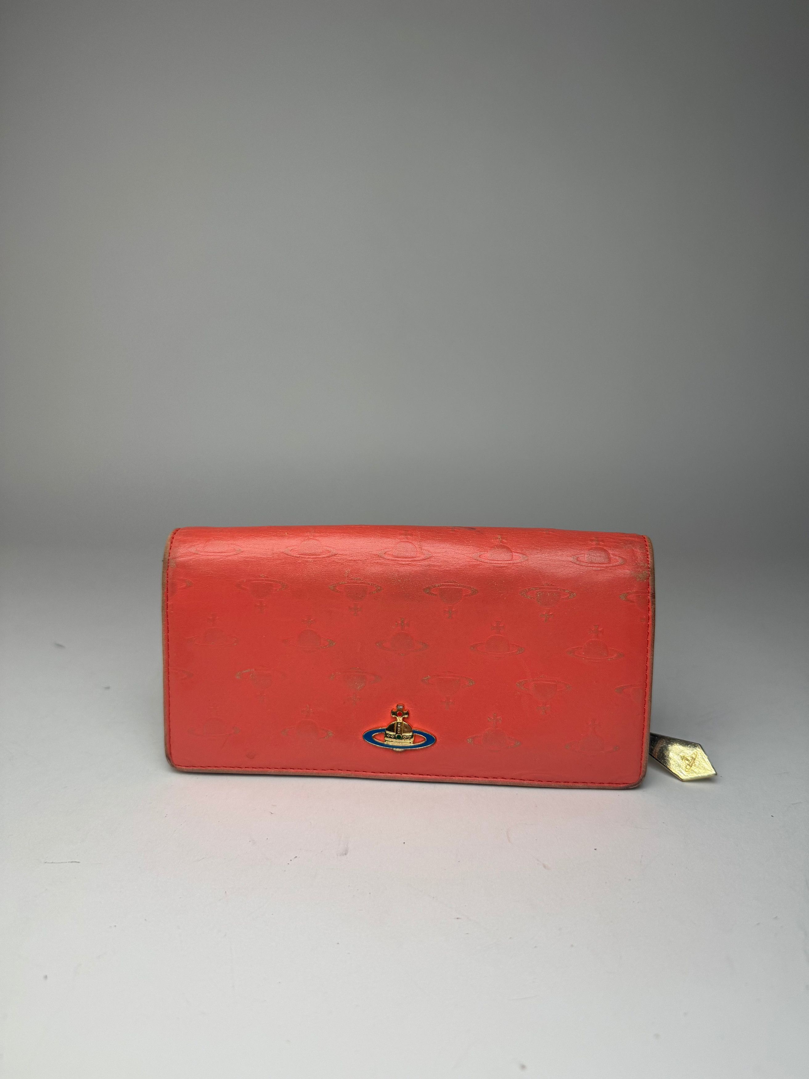 Vivienne Westwood Vintage Patent Leather Monogram wallet red Size ONE SIZE - 8 Thumbnail