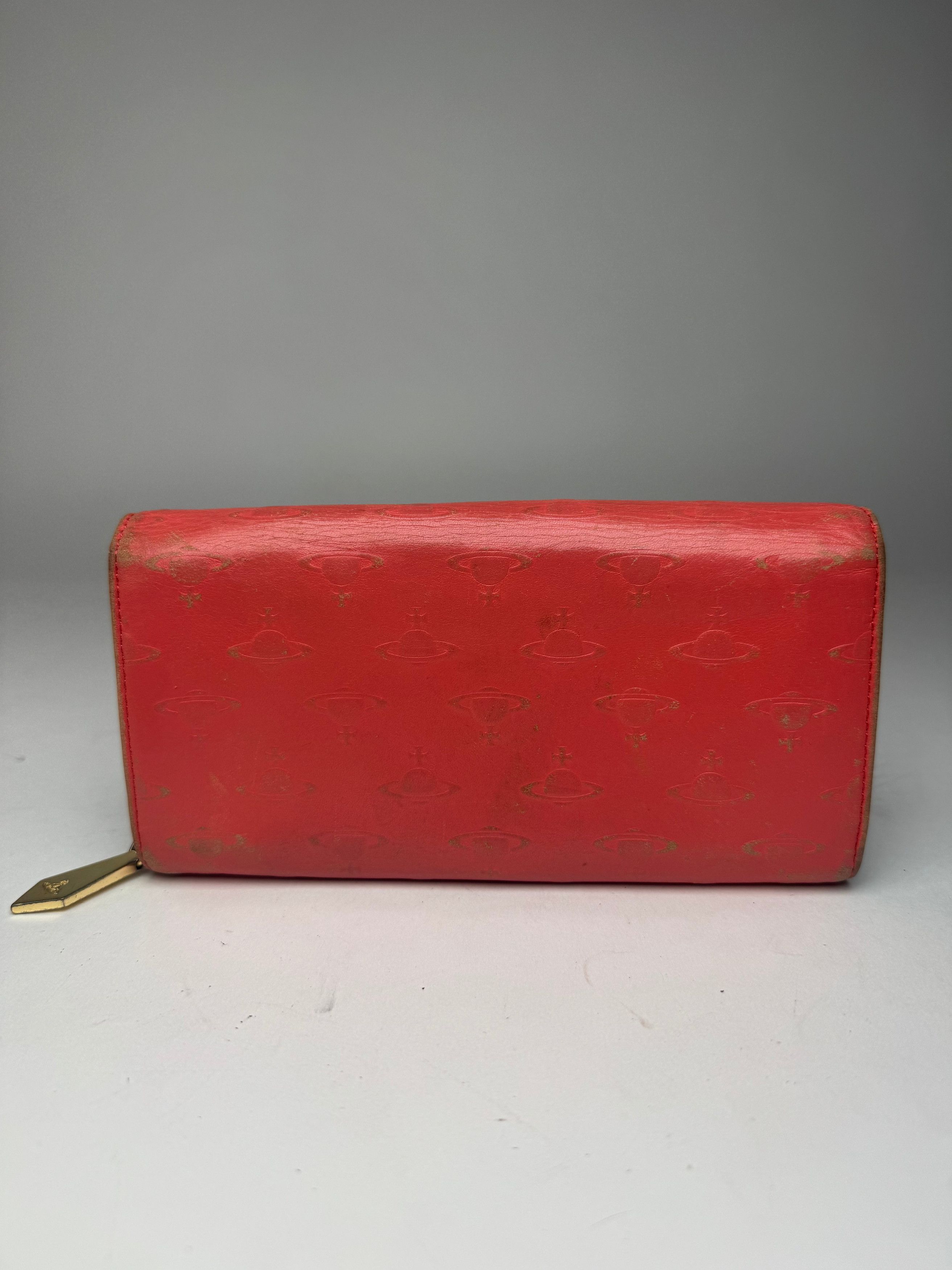 Vivienne Westwood Vintage Patent Leather Monogram wallet red Size ONE SIZE - 2 Thumbnail
