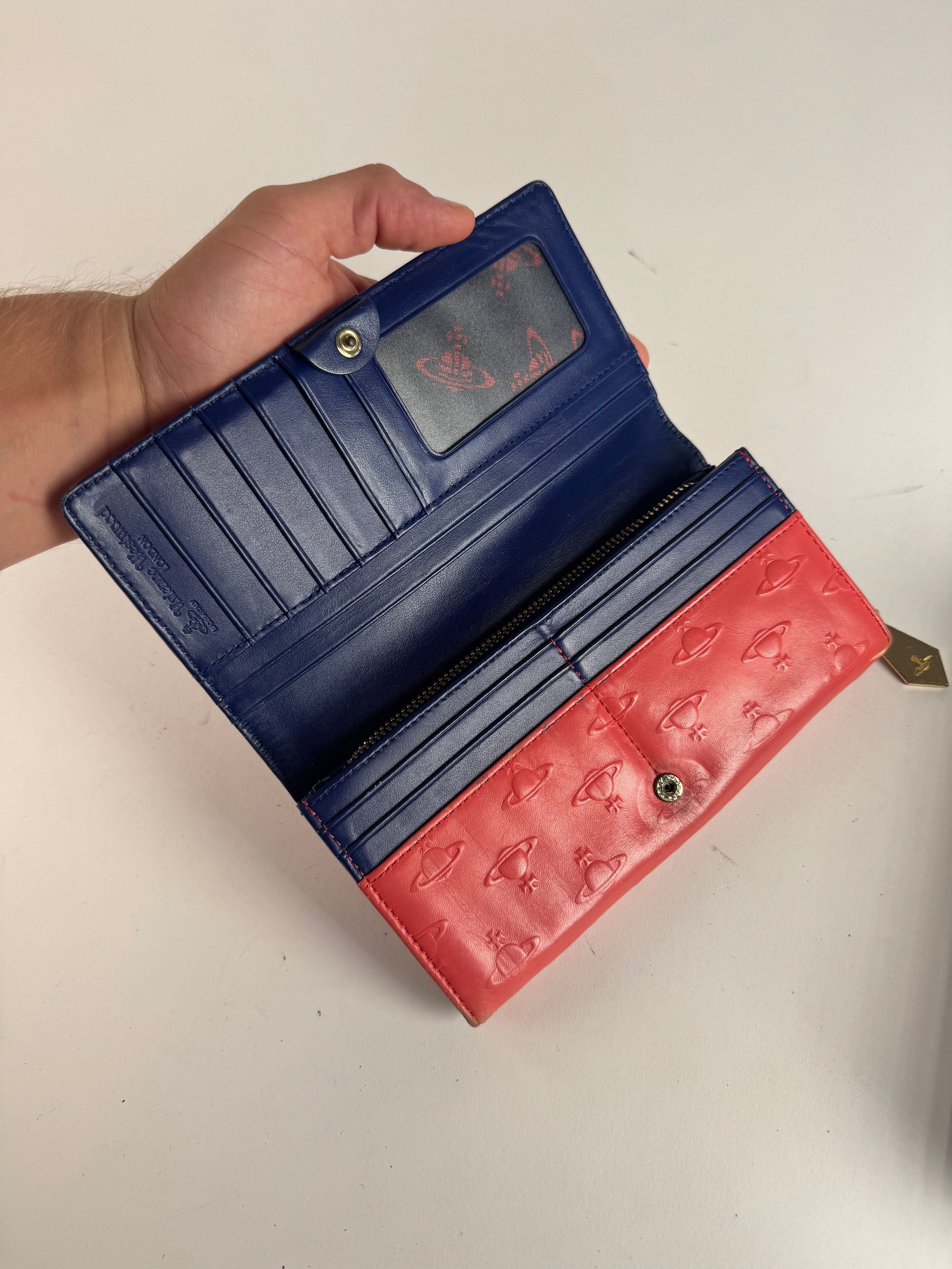 Vivienne Westwood Vintage Patent Leather Monogram wallet red Size ONE SIZE - 5 Thumbnail