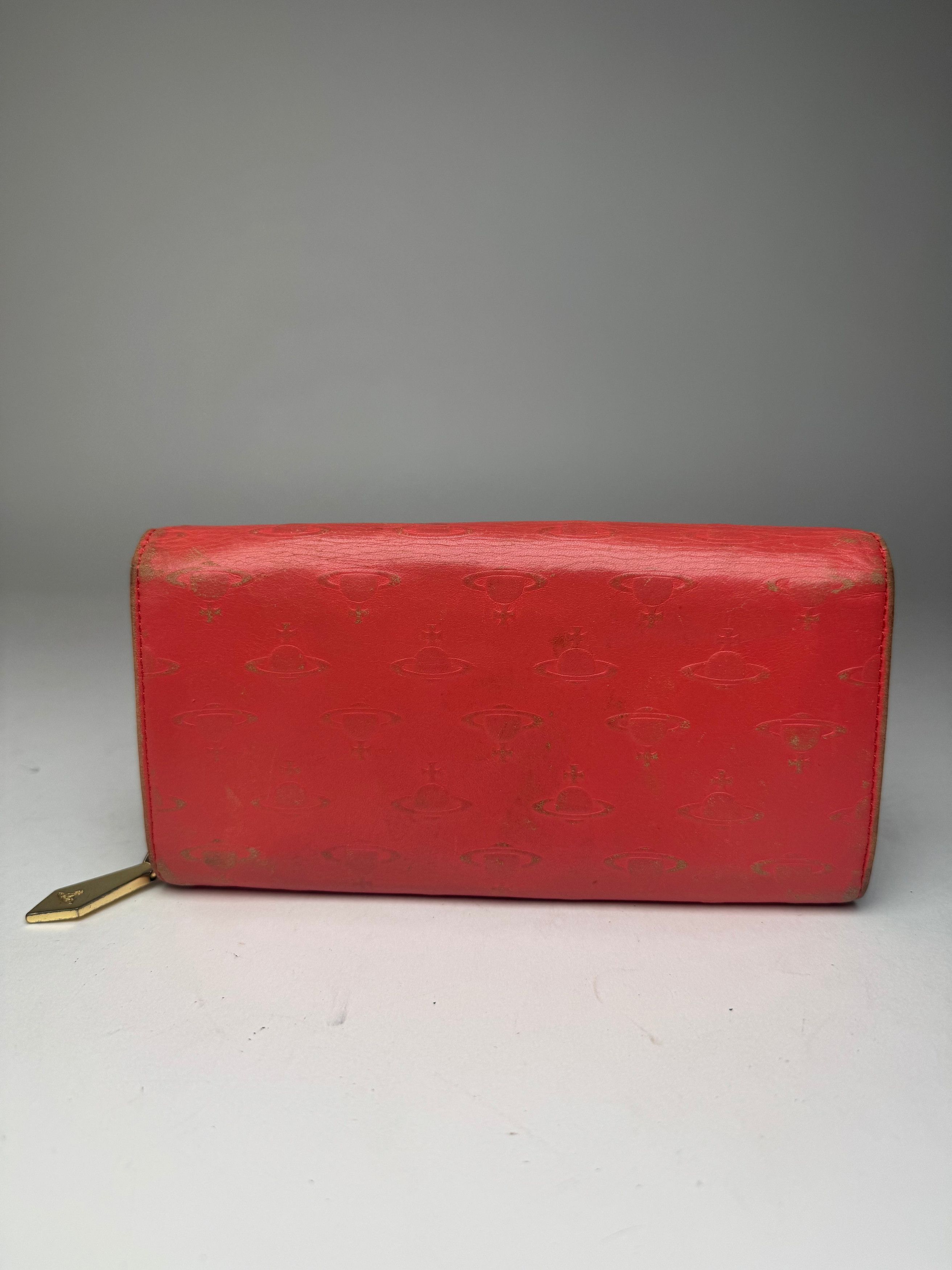 Vivienne Westwood Vintage Patent Leather Monogram wallet red Size ONE SIZE - 9 Thumbnail
