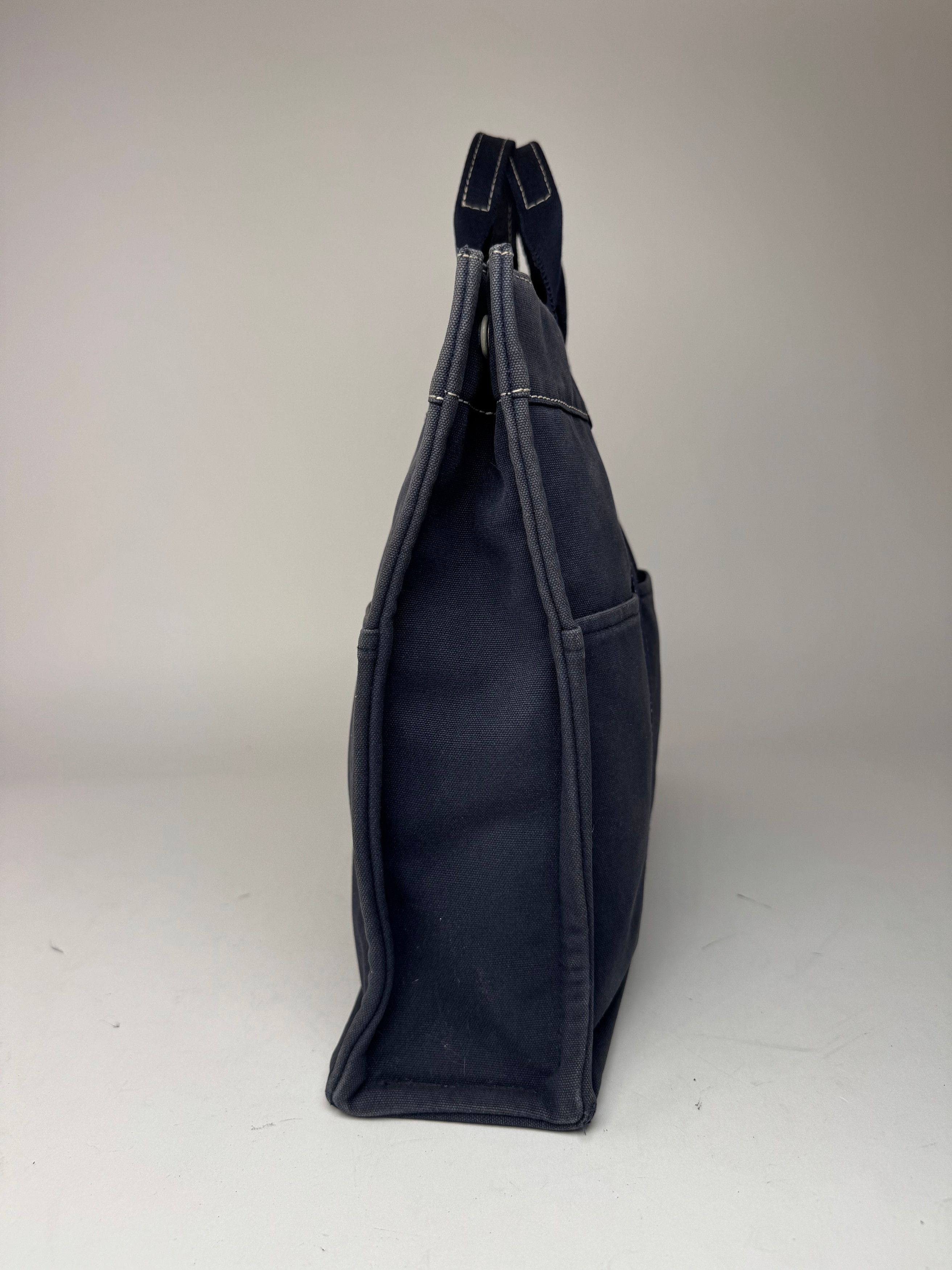 Other Vintage Hermes Cotton Tote bag navy Size ONE SIZE - 10 Thumbnail