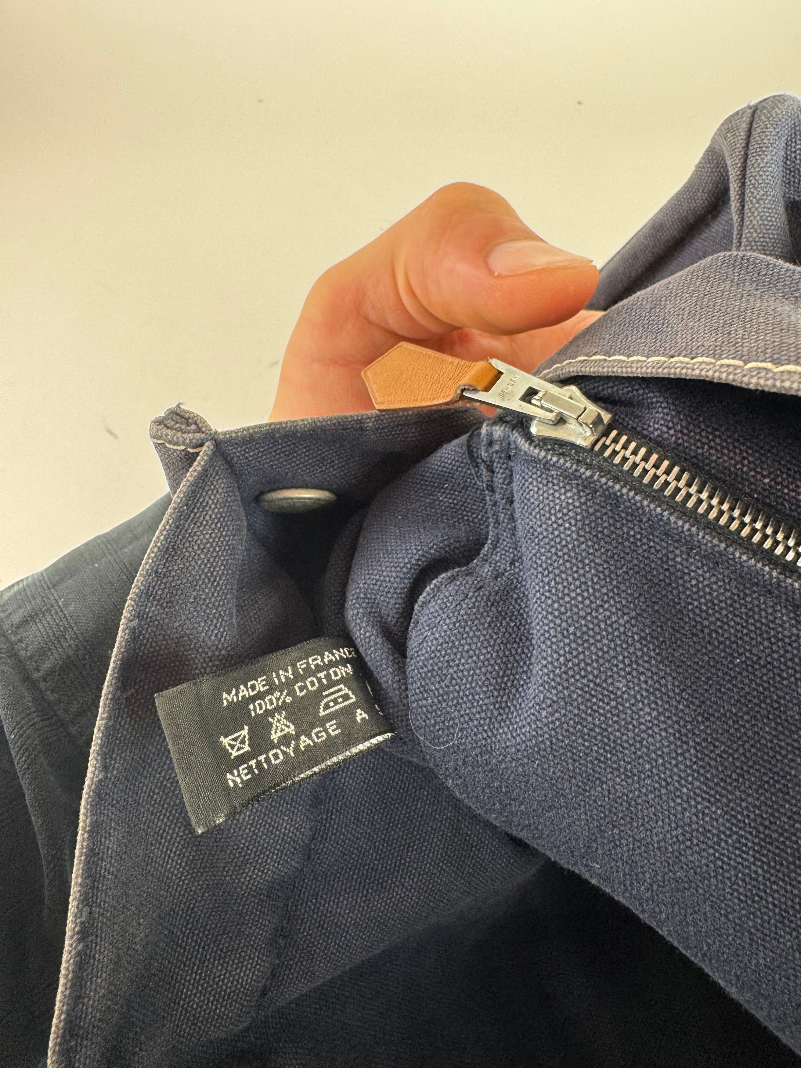 Other Vintage Hermes Cotton Tote bag navy Size ONE SIZE - 6 Thumbnail