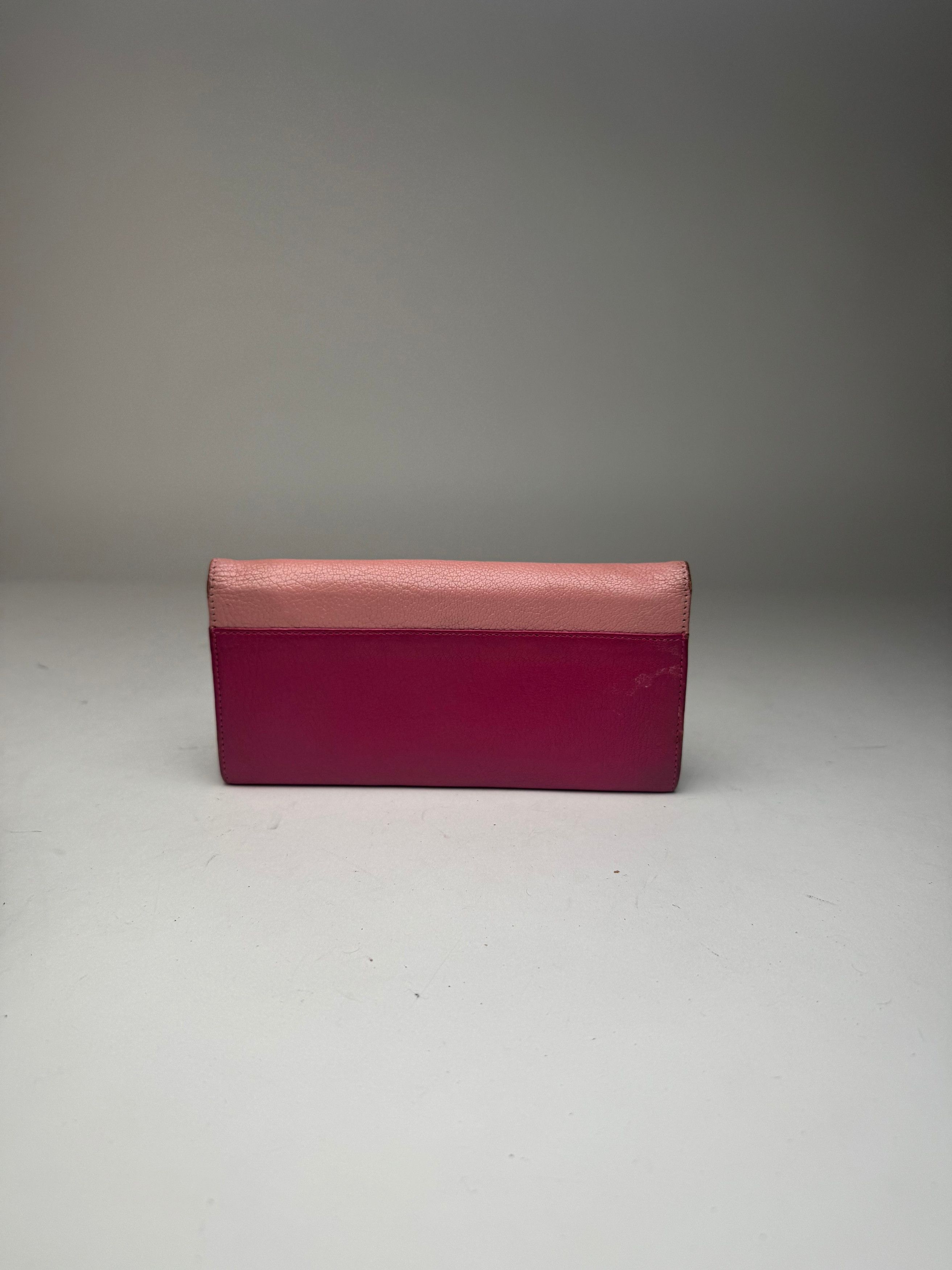Miu Miu Vintage Leather wallet pink purple Size ONE SIZE - 2 Thumbnail