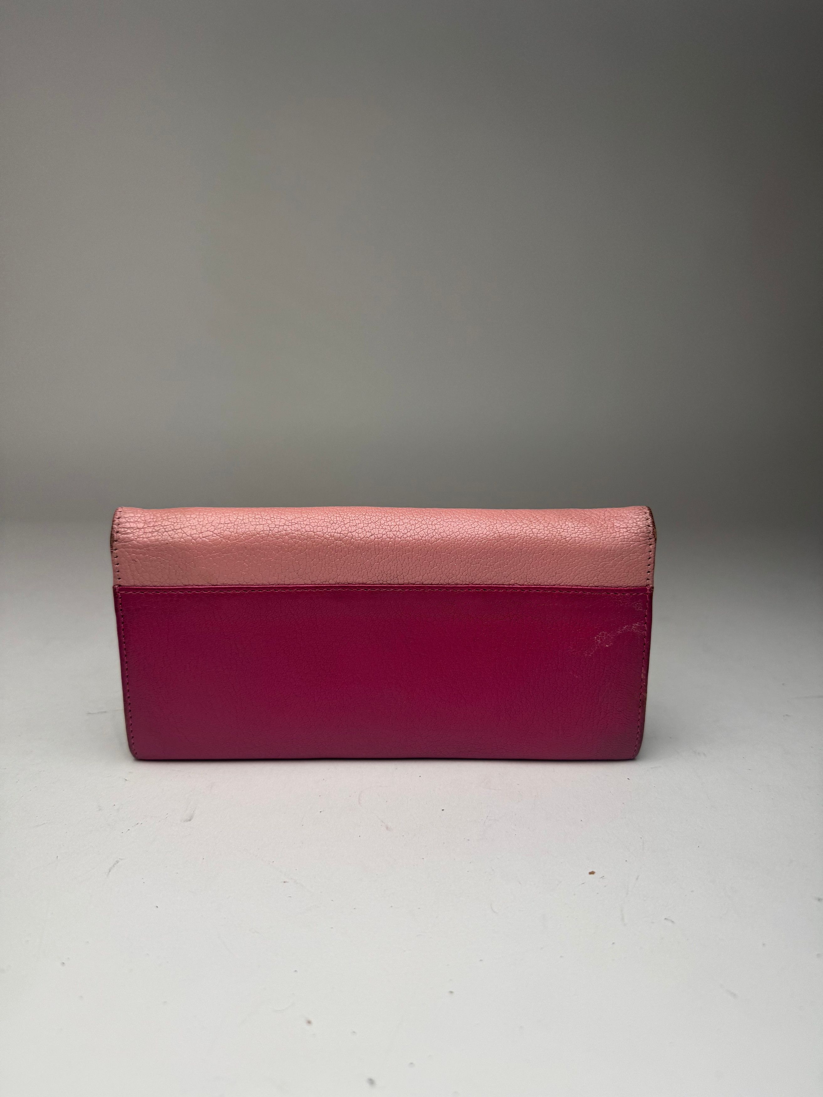 Miu Miu Vintage Leather wallet pink purple Size ONE SIZE - 12 Thumbnail