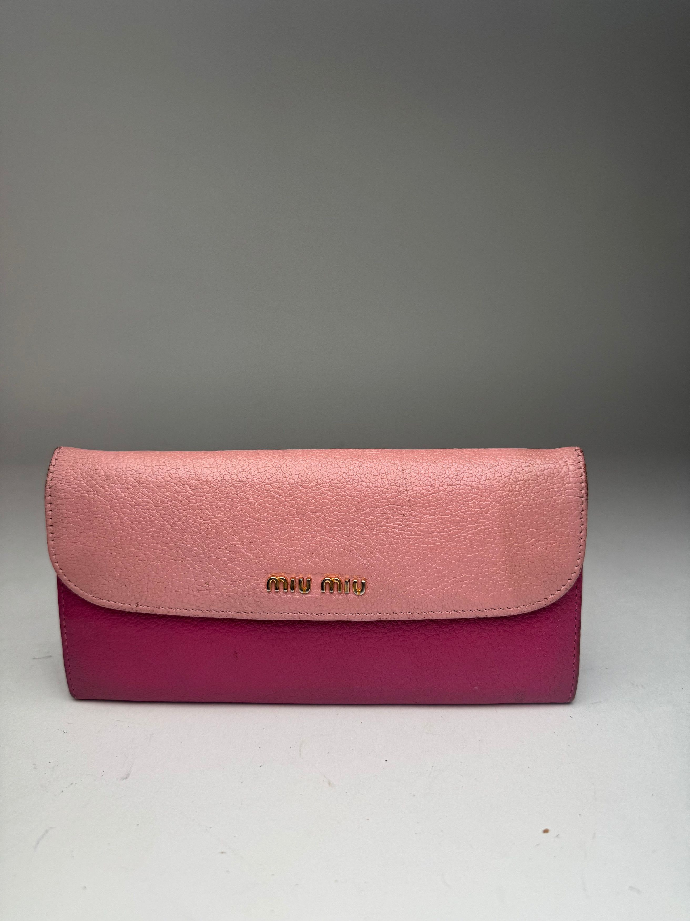 Miu Miu Vintage Leather wallet pink purple Size ONE SIZE - 11 Thumbnail