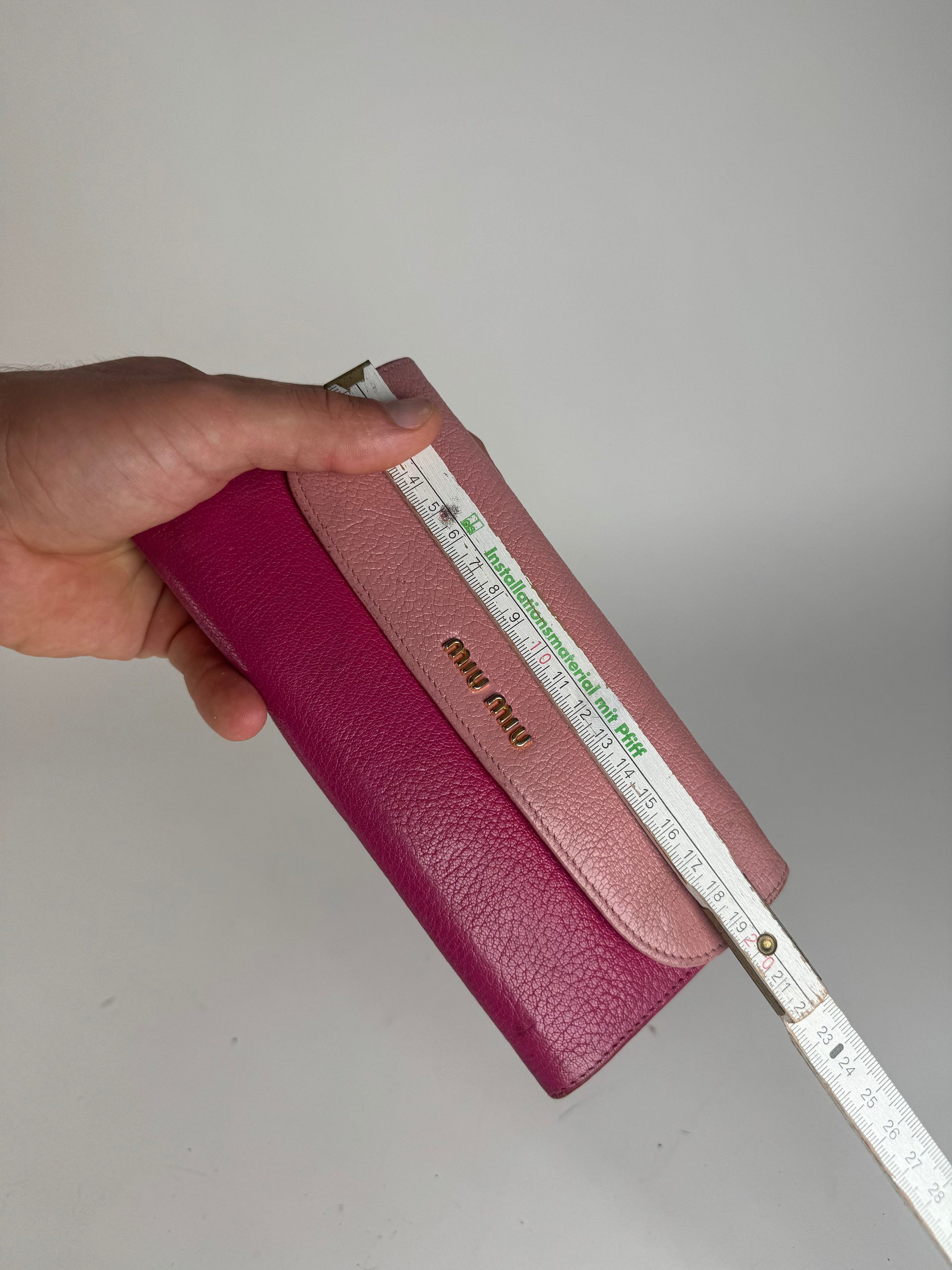 Miu Miu Vintage Leather wallet pink purple Size ONE SIZE - 9 Thumbnail