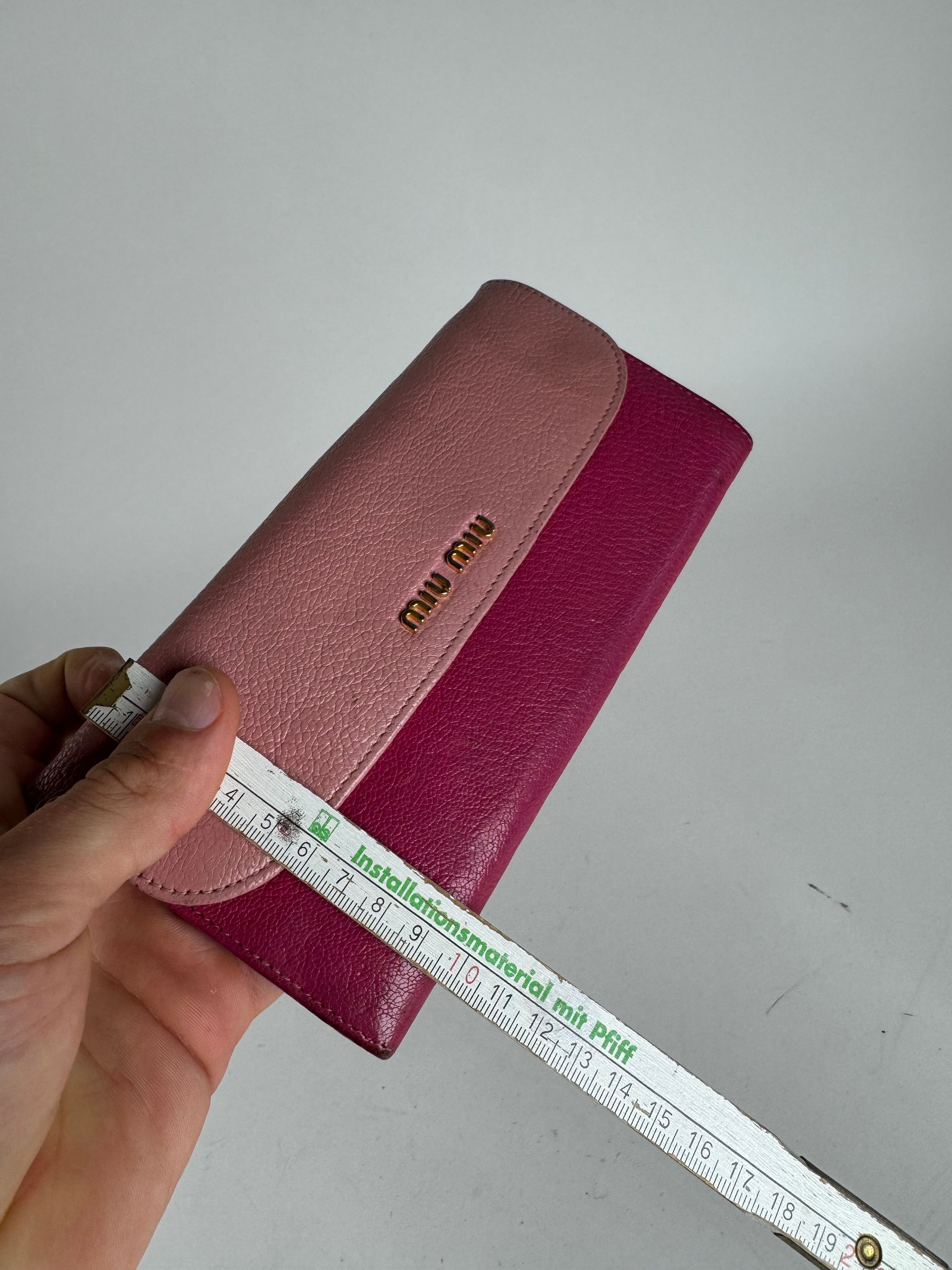 Miu Miu Vintage Leather wallet pink purple Size ONE SIZE - 10 Thumbnail