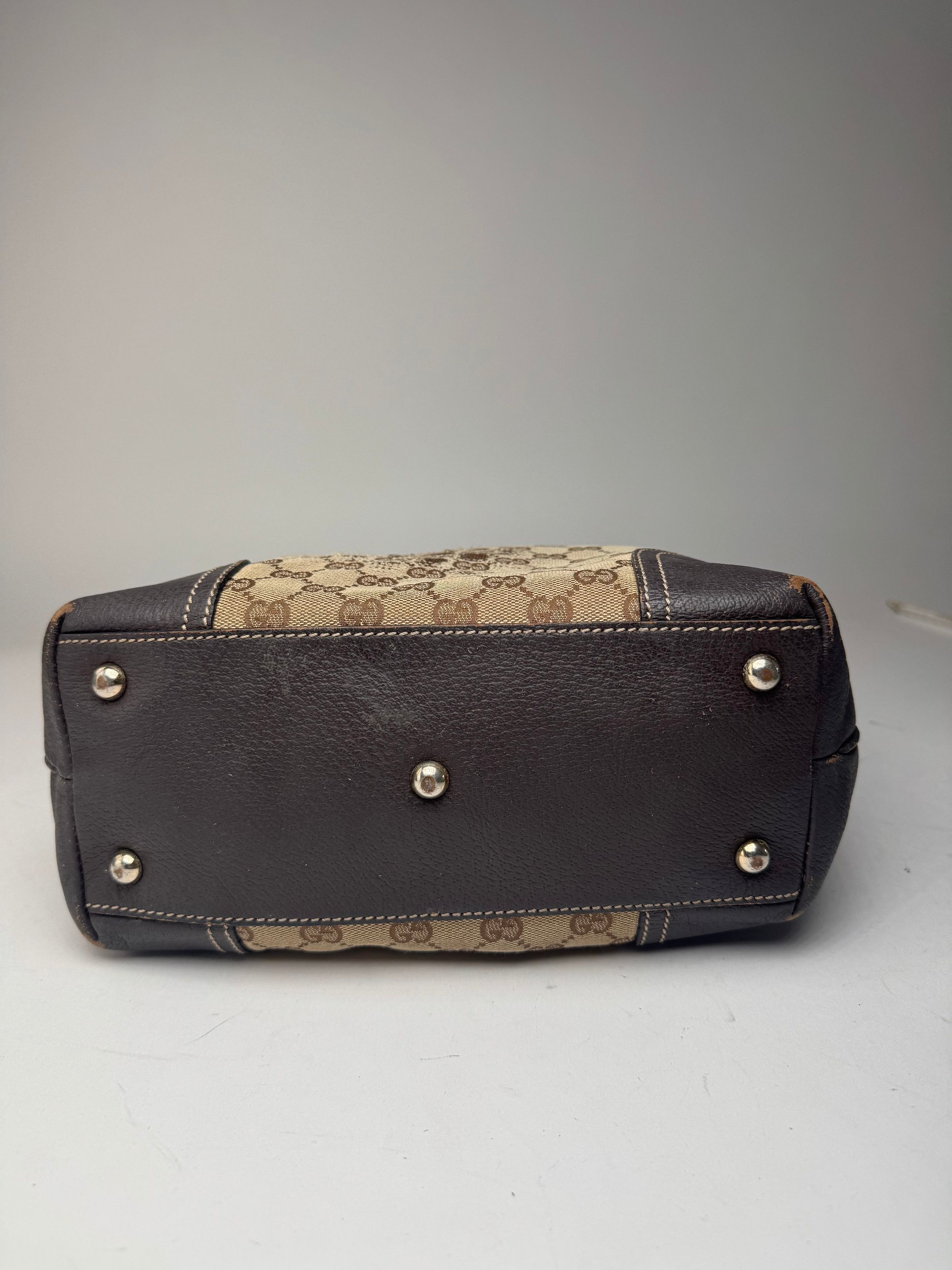 Gucci Vintage Monogram Leather Bag beige Brown Size ONE SIZE - 12 Thumbnail