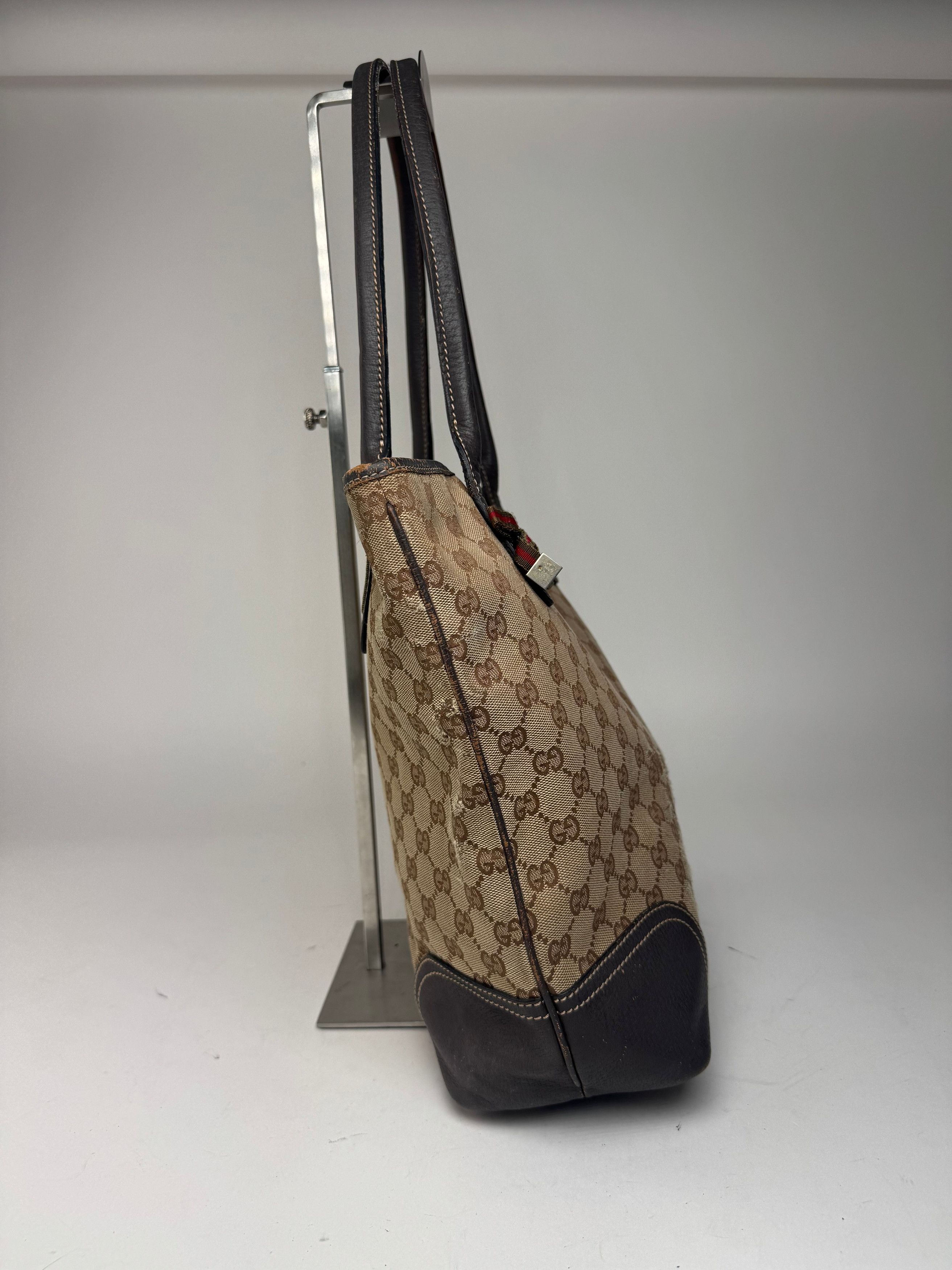 Gucci Vintage Monogram Leather Bag beige Brown Size ONE SIZE - 5 Thumbnail