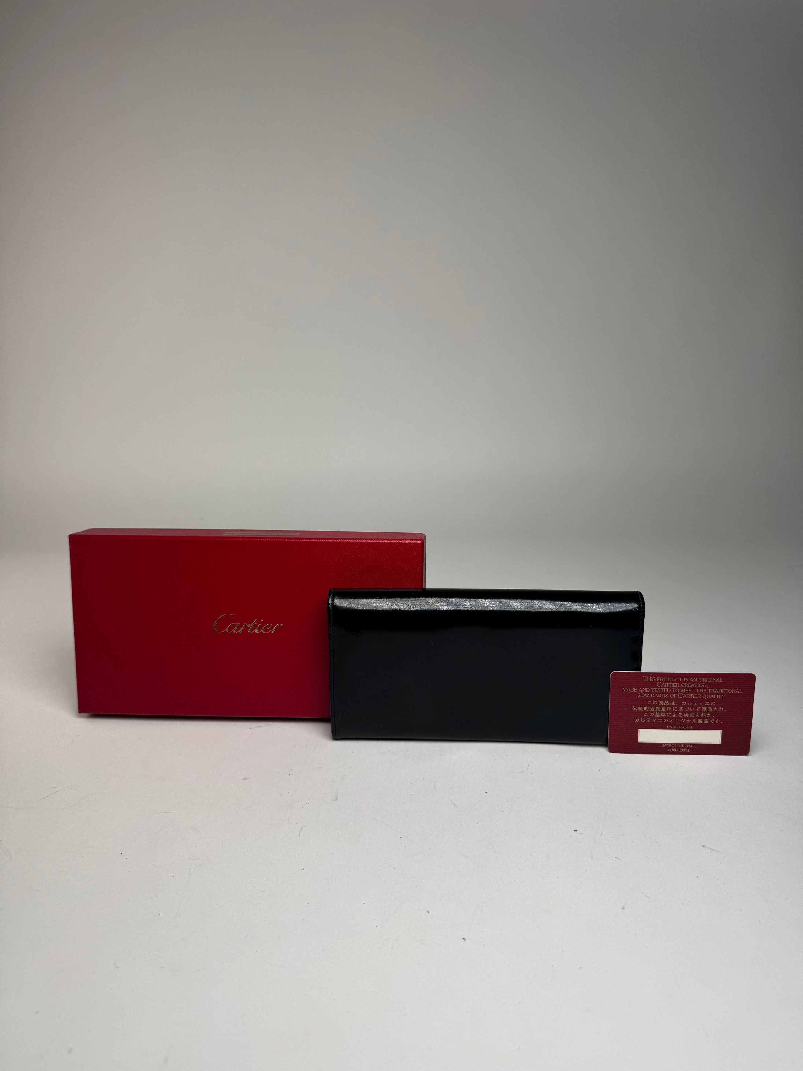 Cartier Vintage Patent Leather Wallet black Size ONE SIZE - 2 Thumbnail