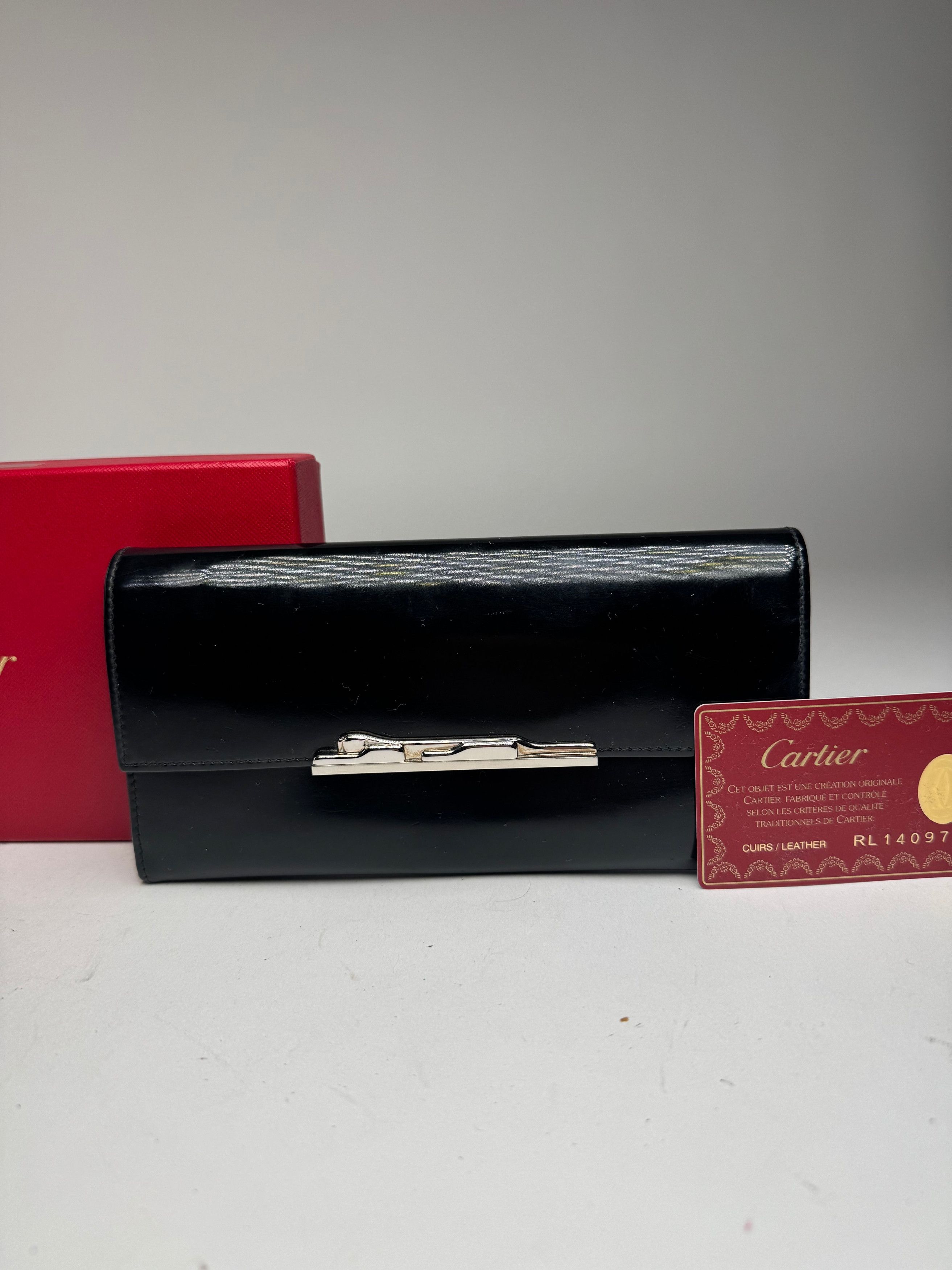 Cartier Vintage Patent Leather Wallet black Size ONE SIZE - 6 Thumbnail