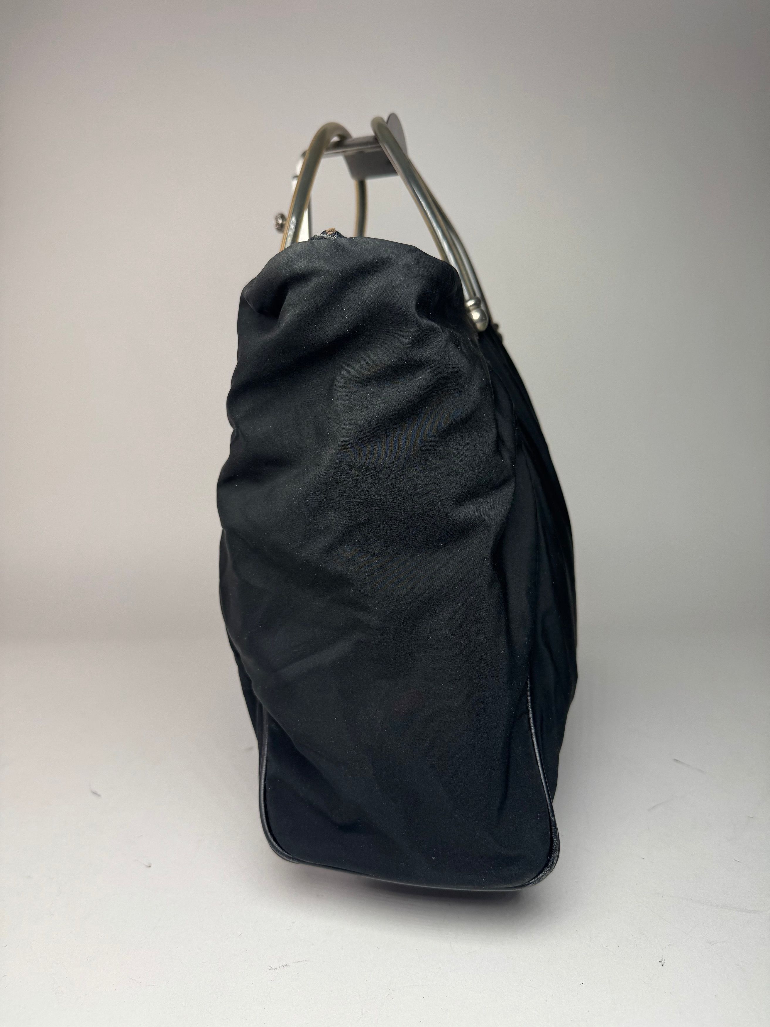 Loewe Vintage Madrid Canvas Handbag Black Size ONE SIZE - 4 Thumbnail