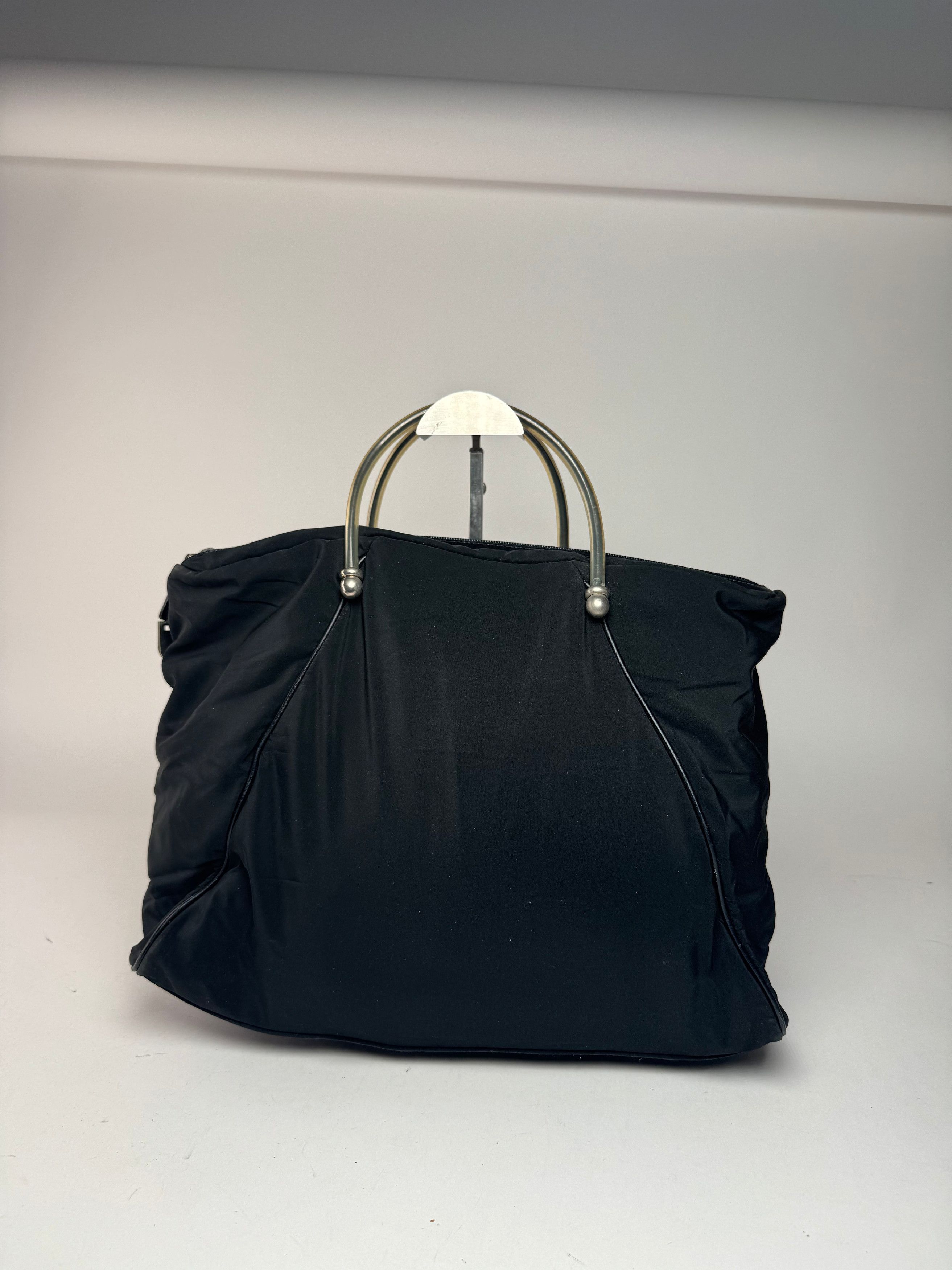 Loewe Vintage Madrid Canvas Handbag Black Size ONE SIZE - 2 Thumbnail