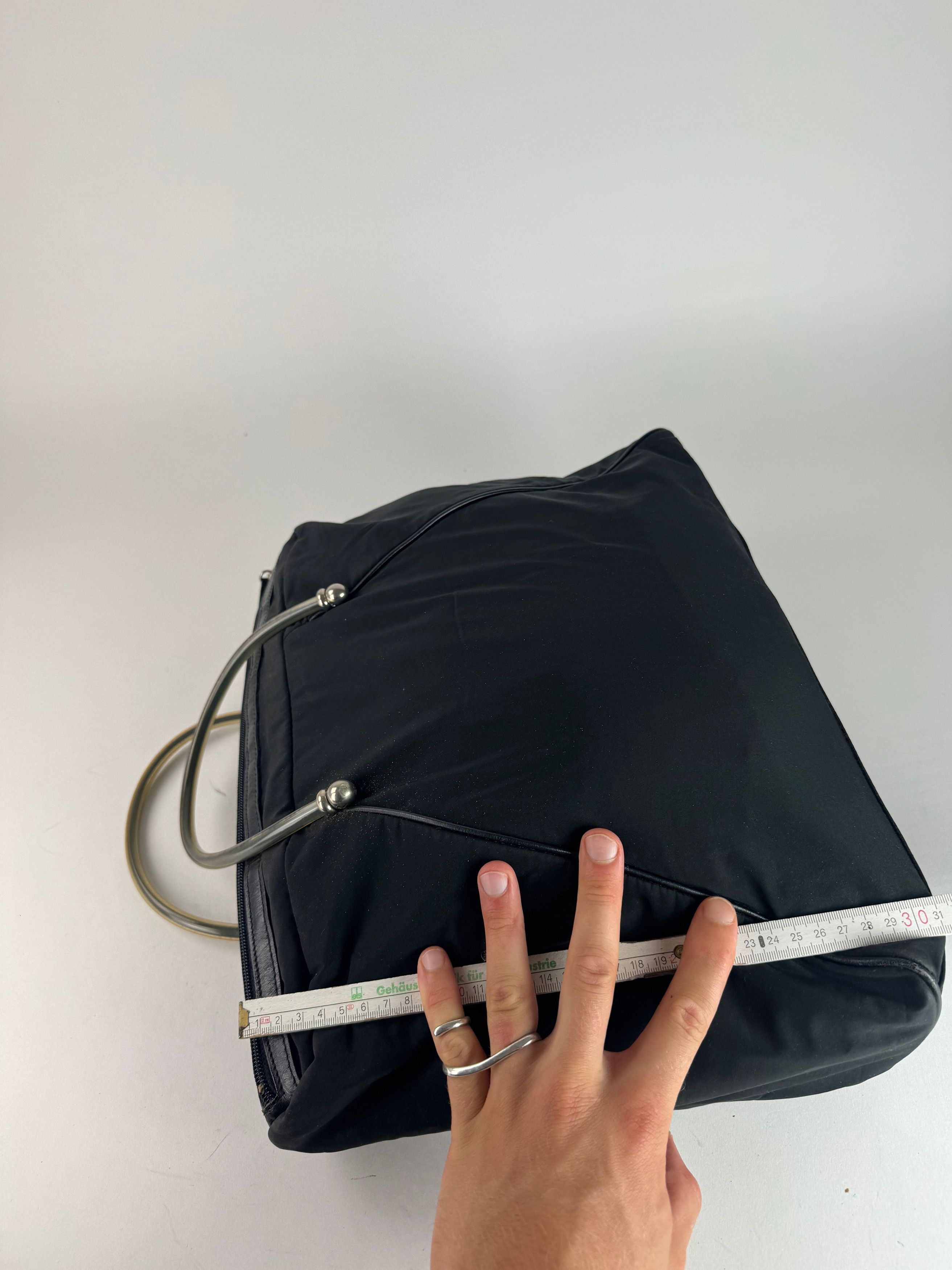 Loewe Vintage Madrid Canvas Handbag Black Size ONE SIZE - 11 Thumbnail