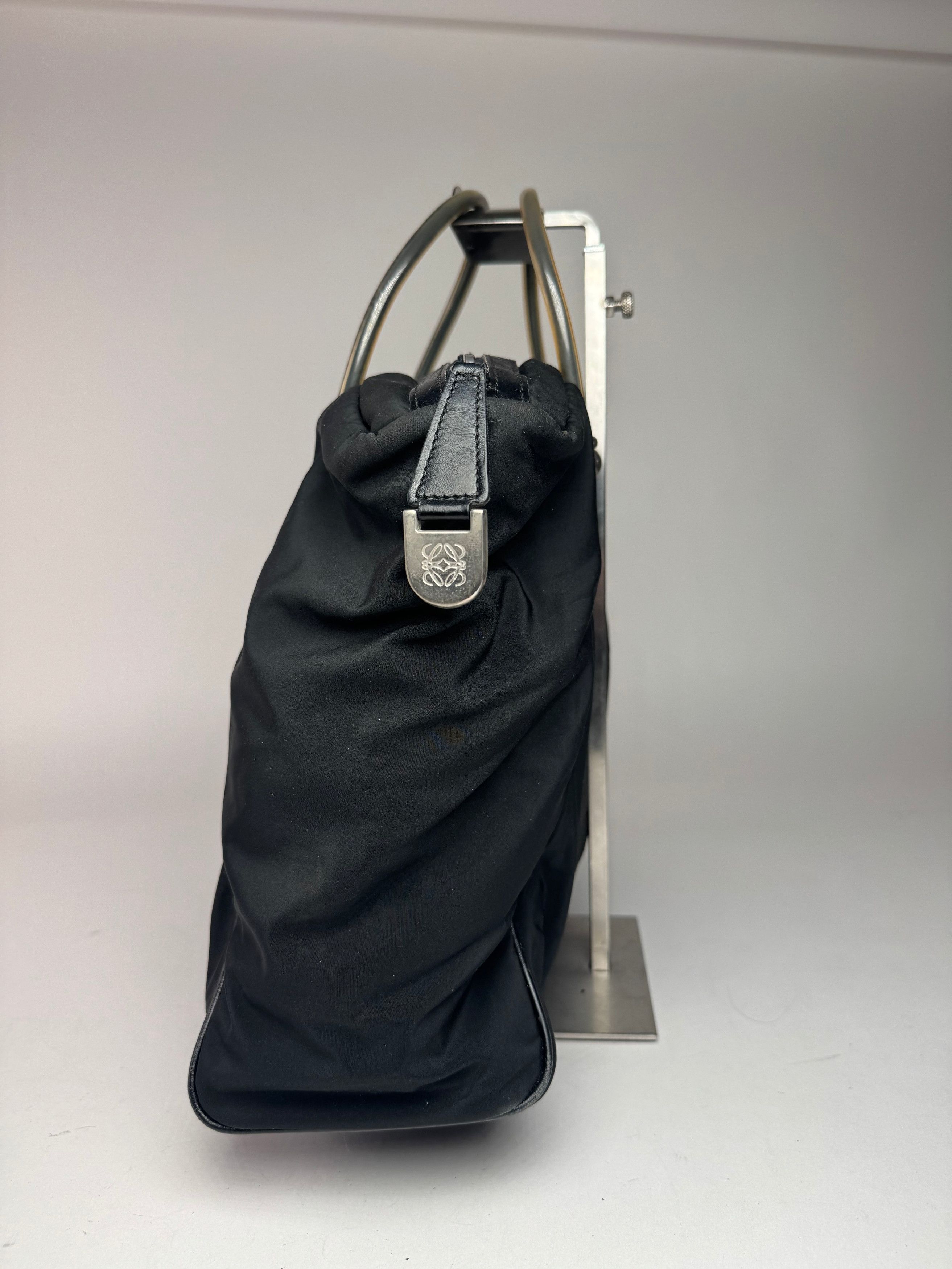 Loewe Vintage Madrid Canvas Handbag Black Size ONE SIZE - 8 Thumbnail