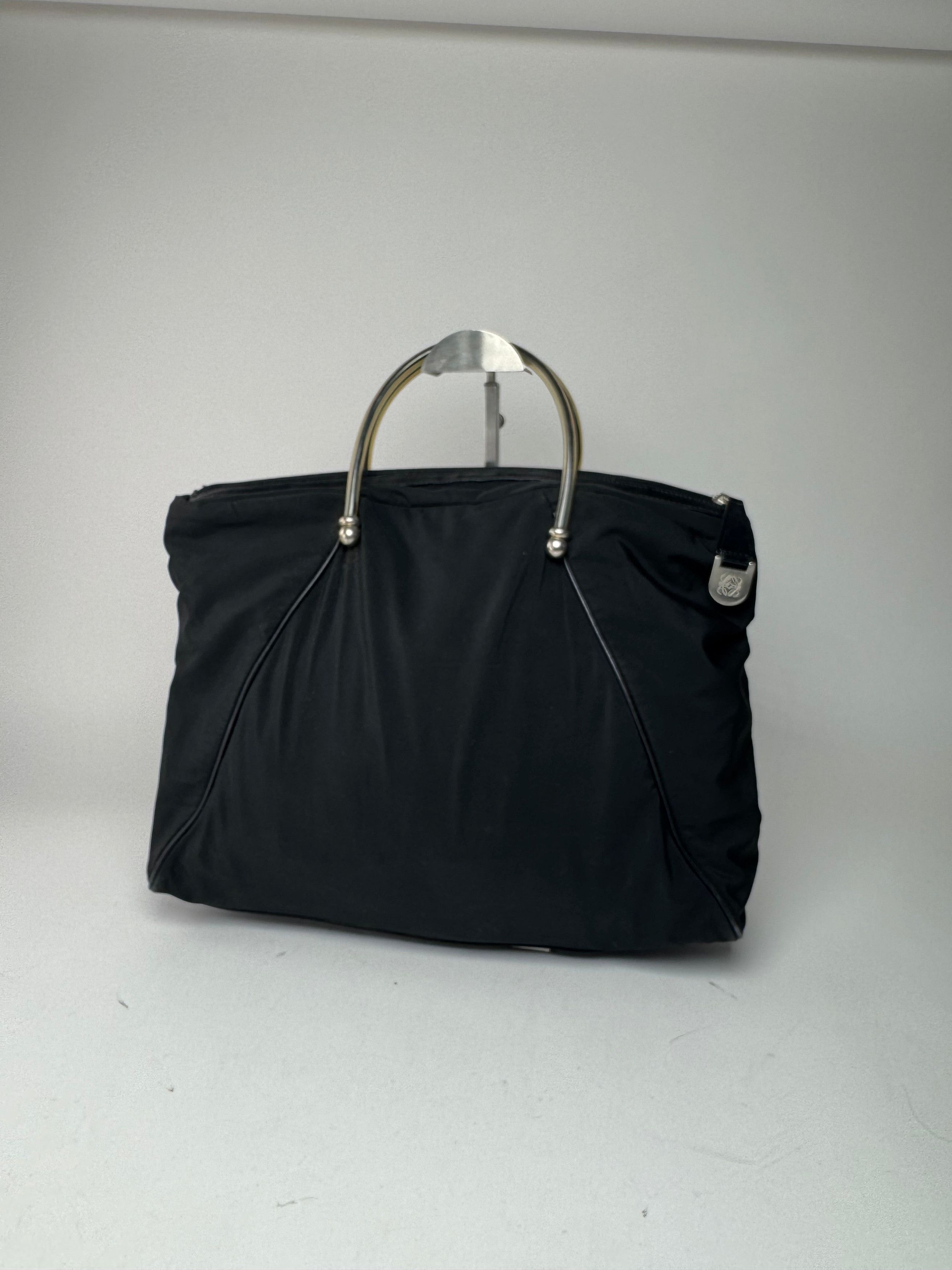 Loewe Vintage Madrid Canvas Handbag Black Size ONE SIZE - 7 Thumbnail
