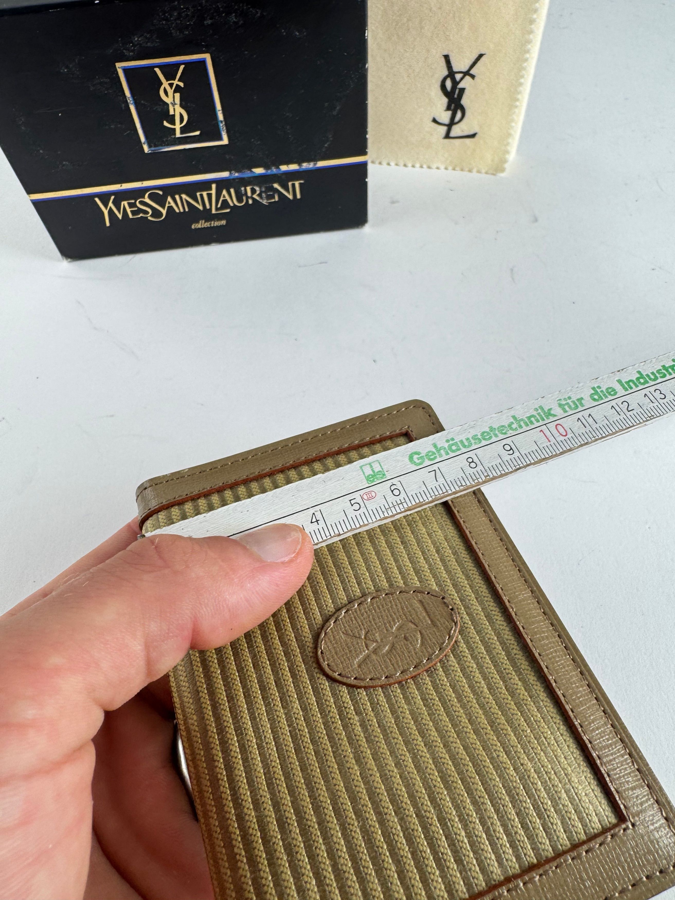 Other Vintage Yves Saint Laurent Card Holder Beige Brown Size ONE SIZE - 11 Thumbnail
