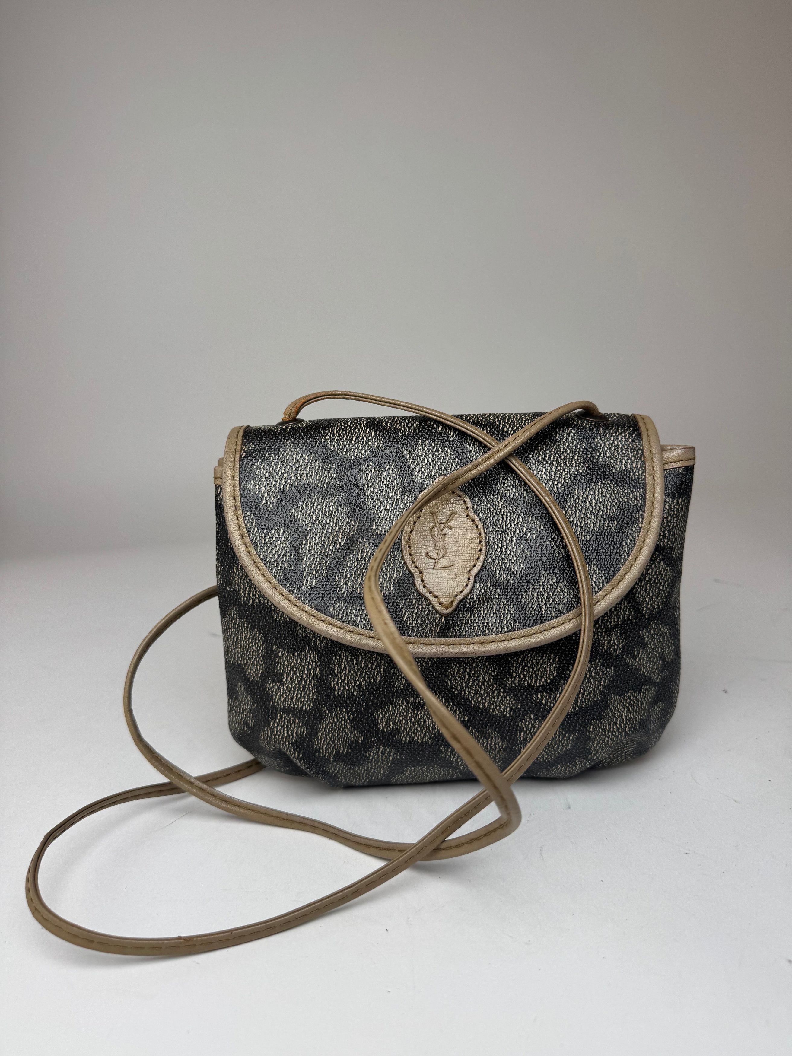 Other Vintage Yves Saint Laurent leather bag grey black Size ONE SIZE - 6 Thumbnail