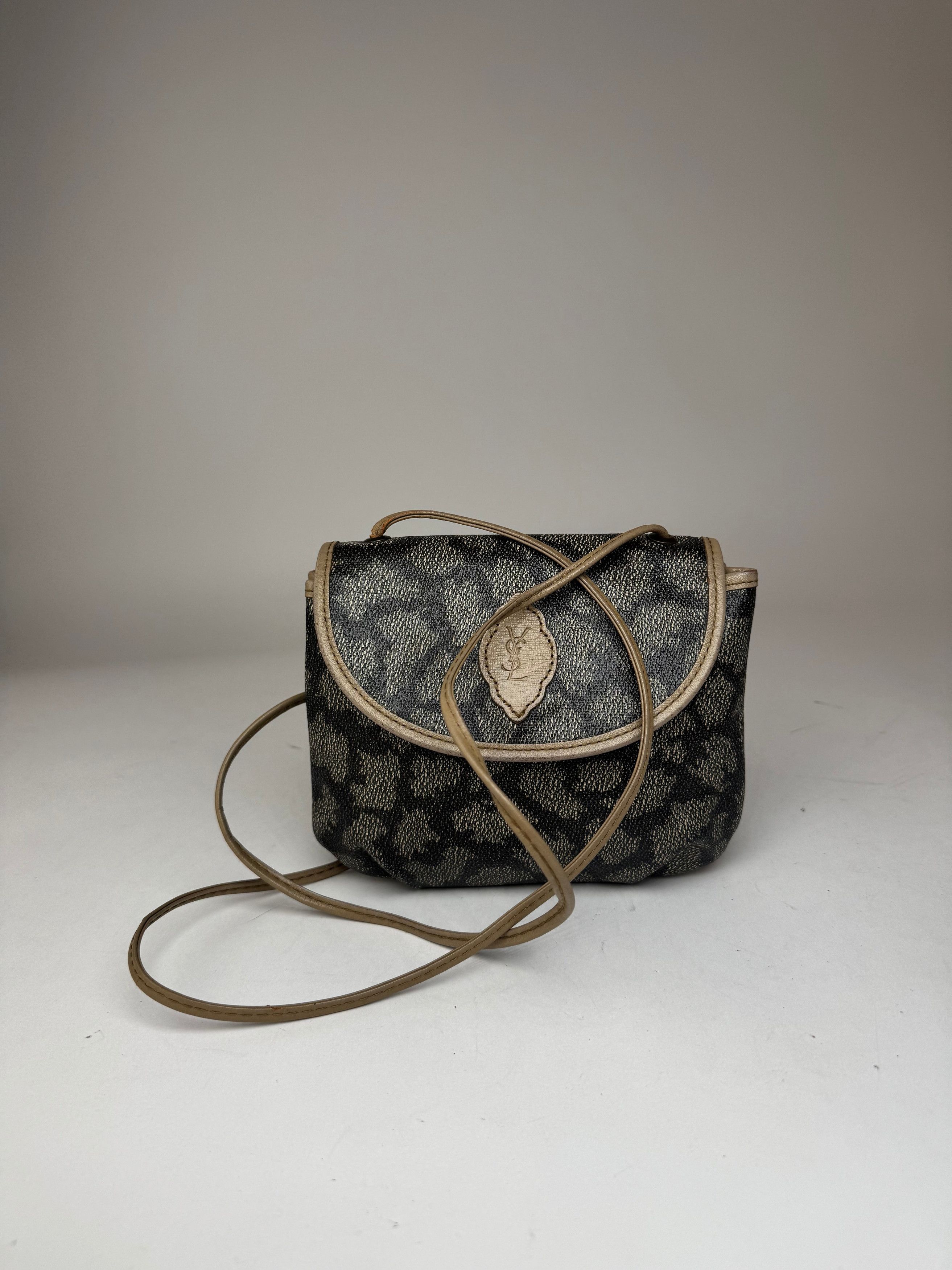 Other Vintage Yves Saint Laurent leather bag grey black Size ONE SIZE - 15 Thumbnail