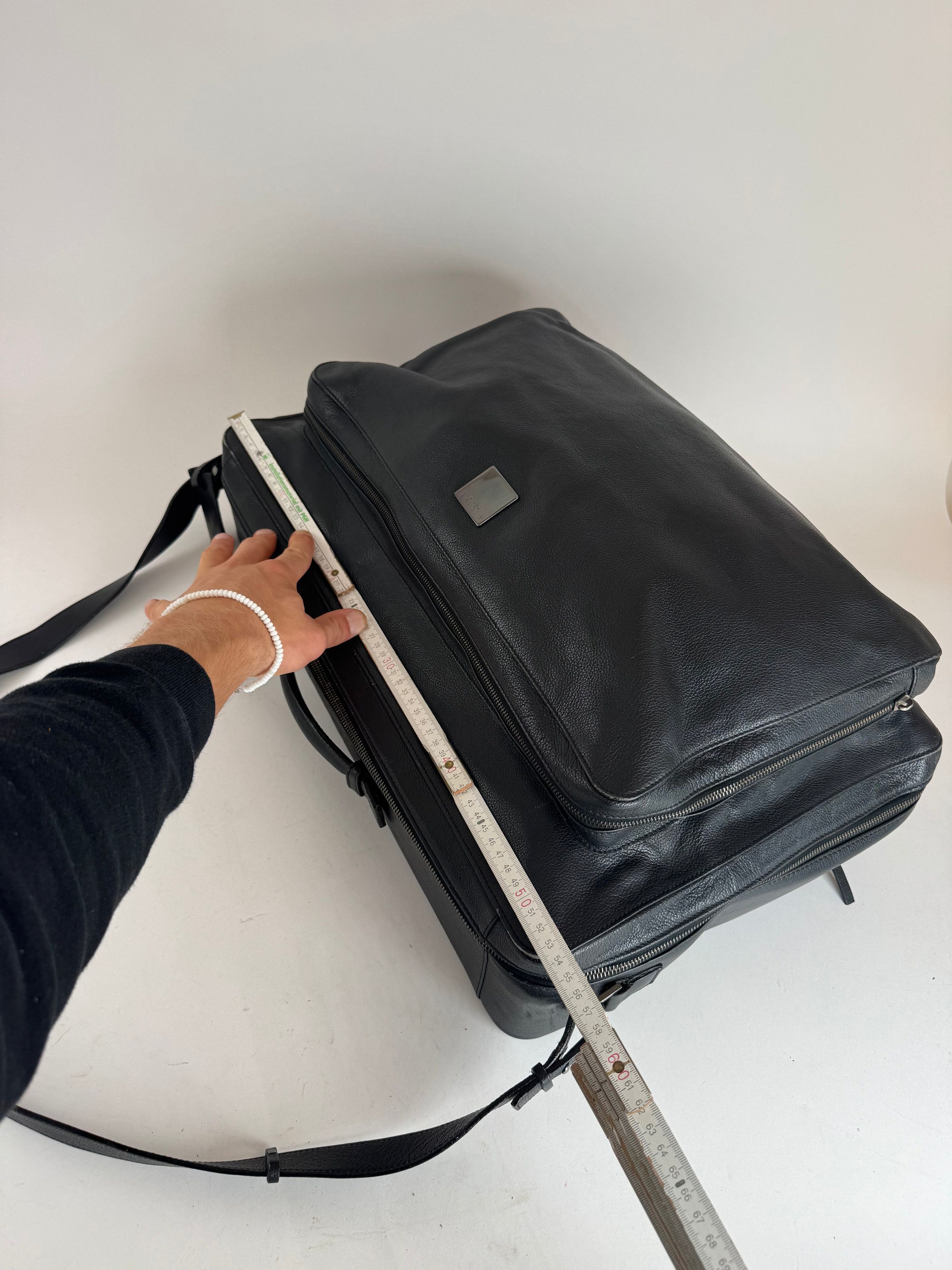 Celine Vintage Paris 2 Way leather Travel Bag black Size ONE SIZE - 10 Thumbnail