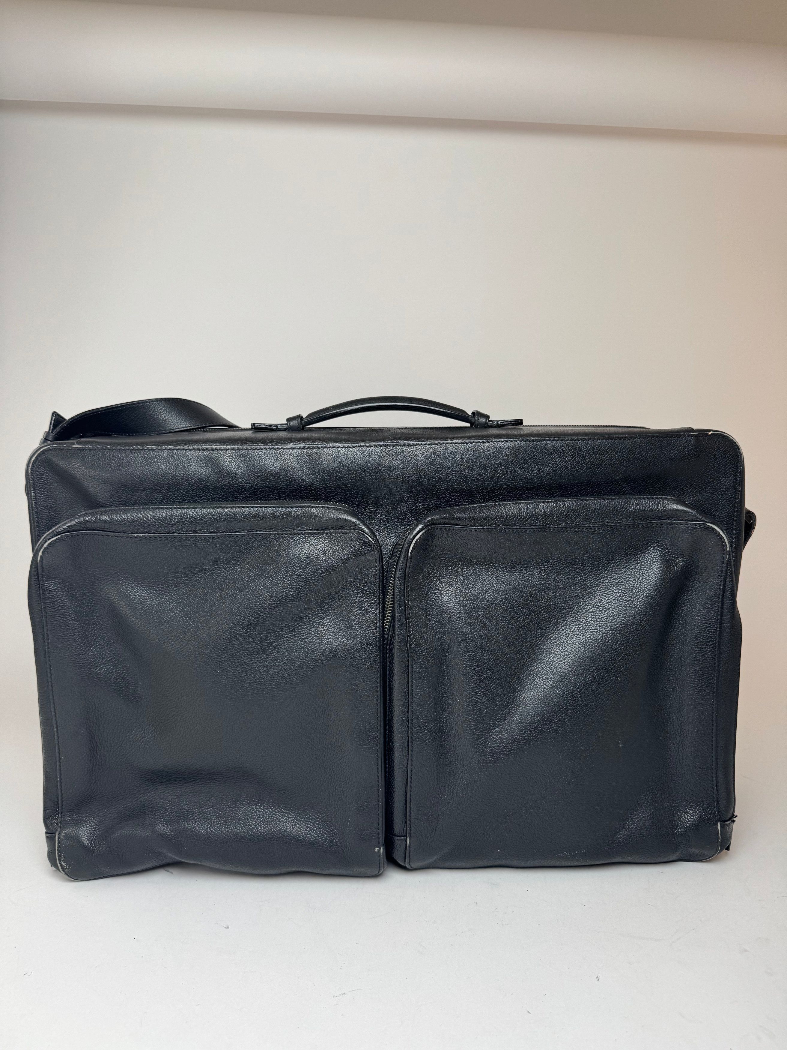 Celine Vintage Paris 2 Way leather Travel Bag black Size ONE SIZE - 15 Thumbnail