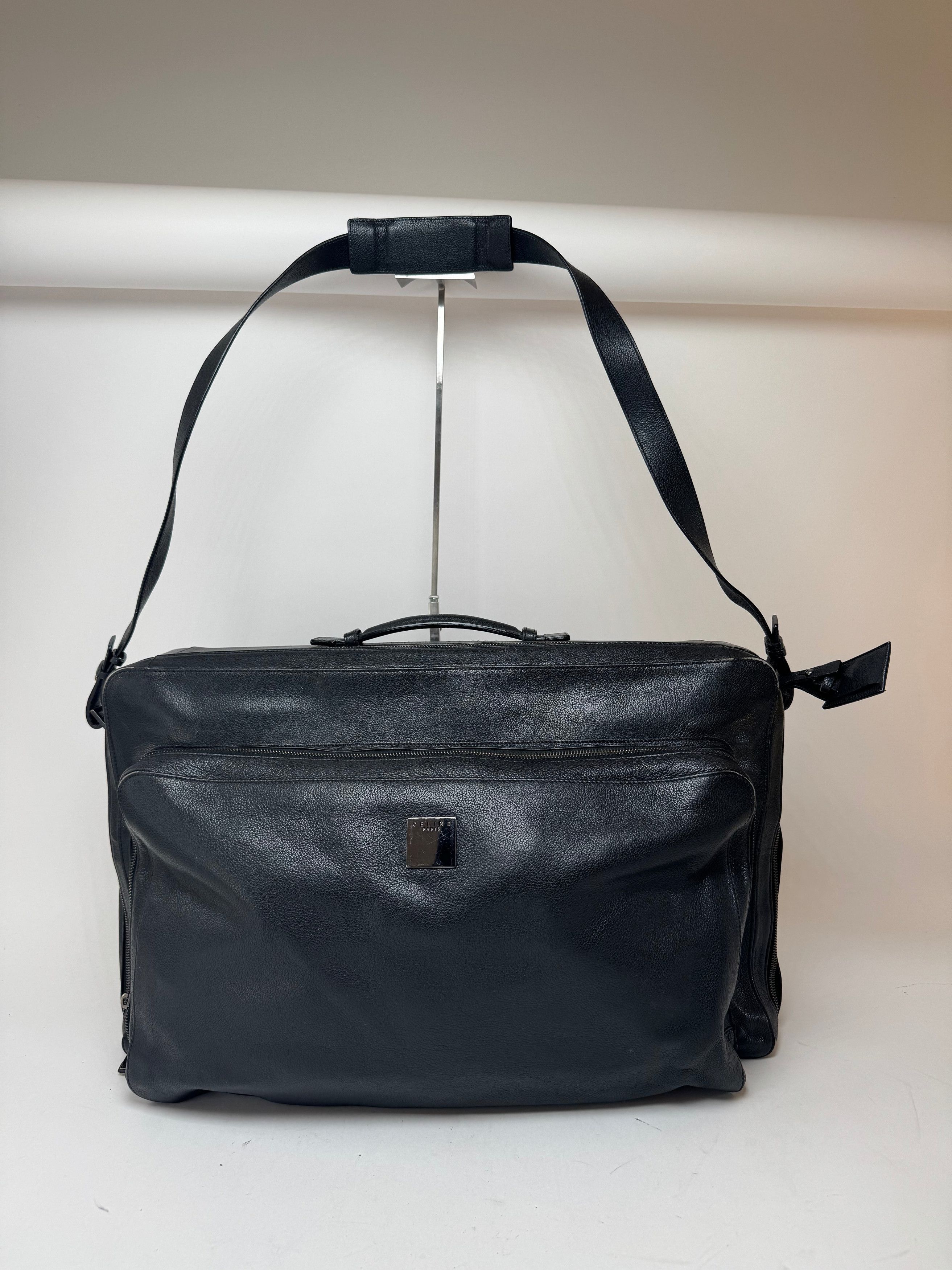 Celine Vintage Paris 2 Way leather Travel Bag black Size ONE SIZE - 5 Thumbnail