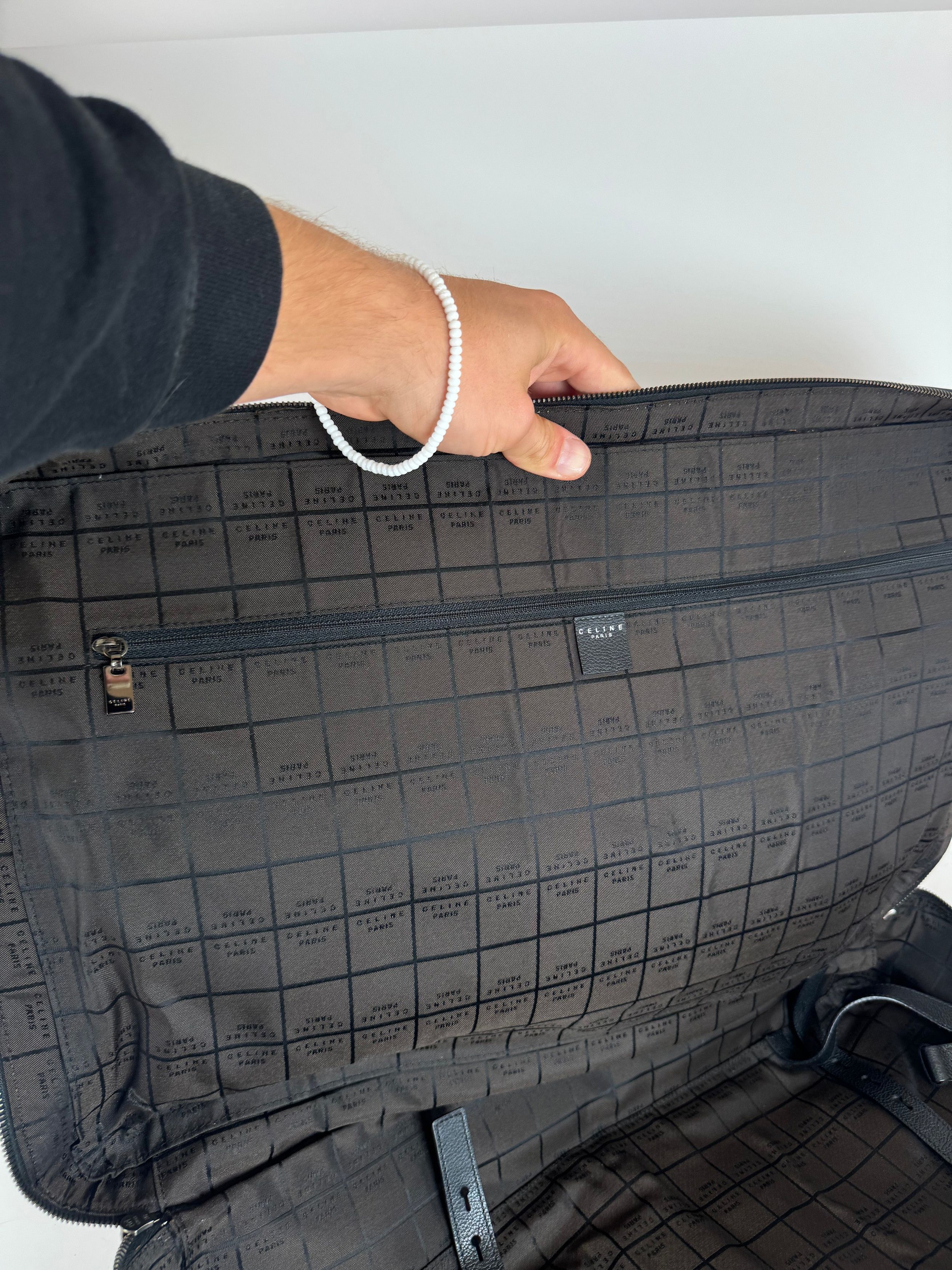 Celine Vintage Paris 2 Way leather Travel Bag black Size ONE SIZE - 6 Thumbnail