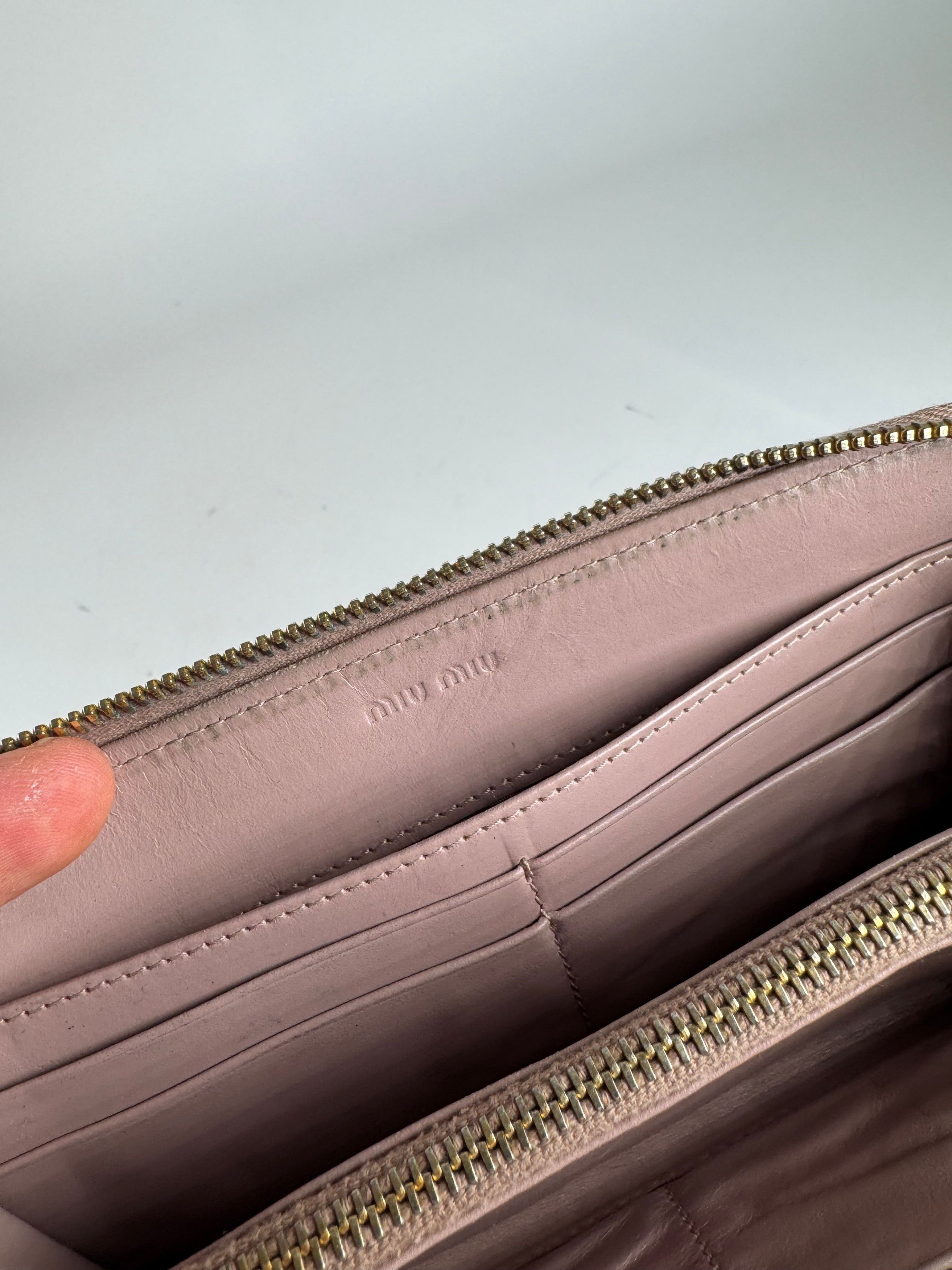 Miu Miu Vintage Leather wallet brown Size ONE SIZE - 4 Thumbnail