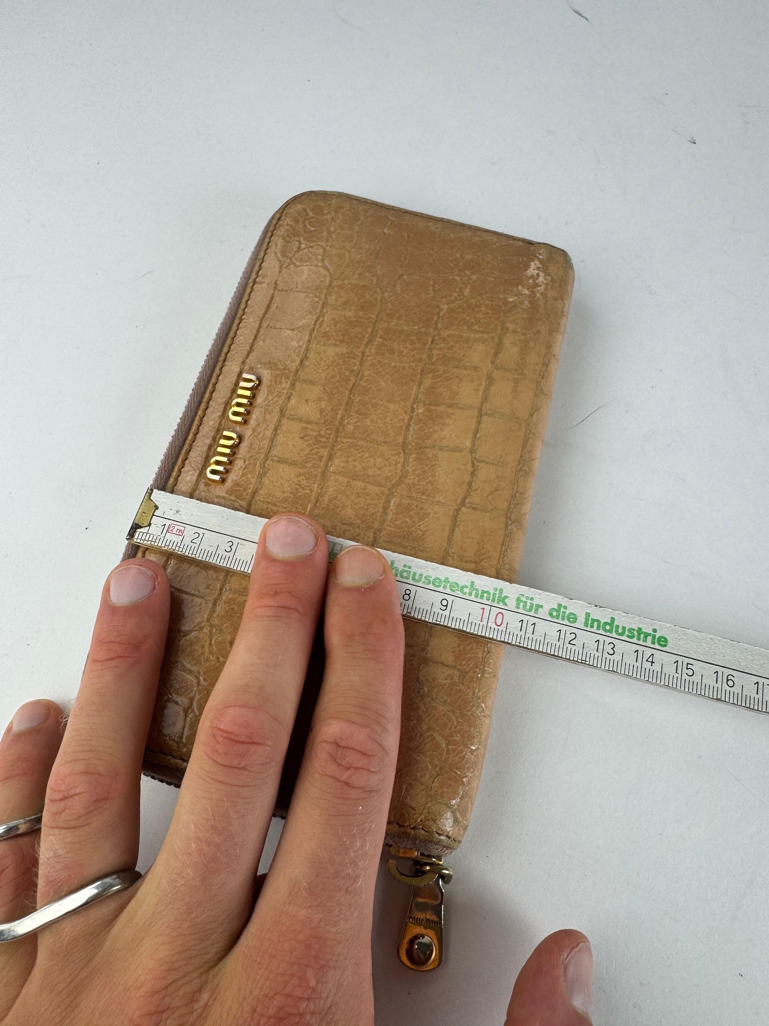 Miu Miu Vintage Leather wallet brown Size ONE SIZE - 11 Thumbnail