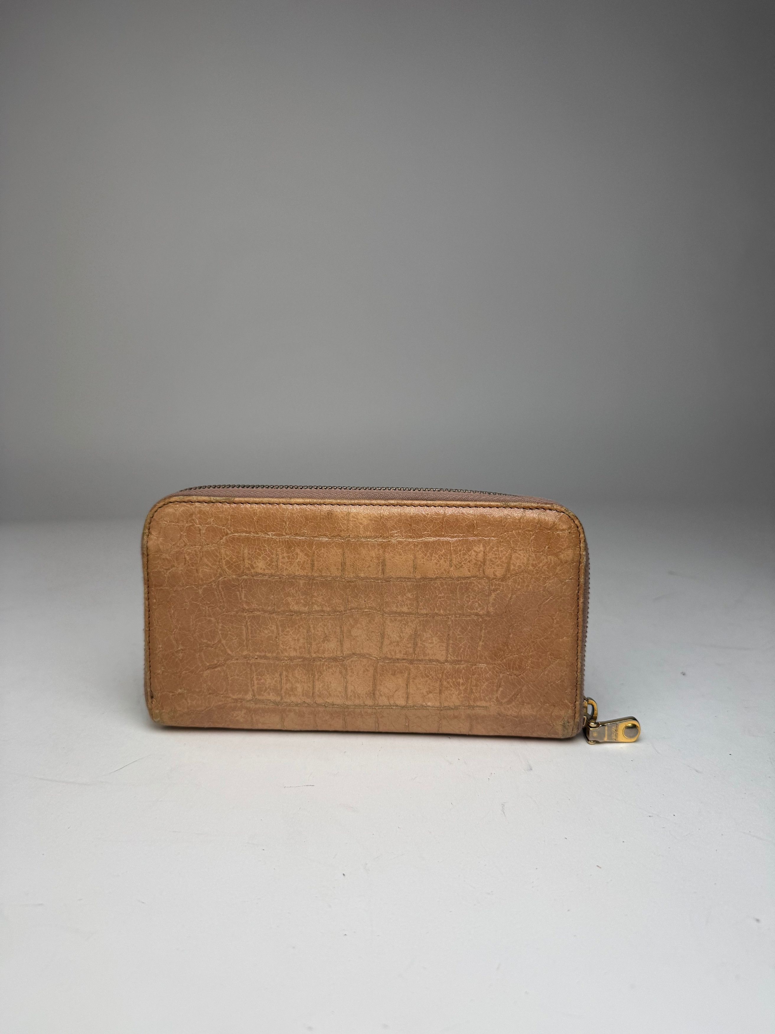 Miu Miu Vintage Leather wallet brown Size ONE SIZE - 13 Thumbnail