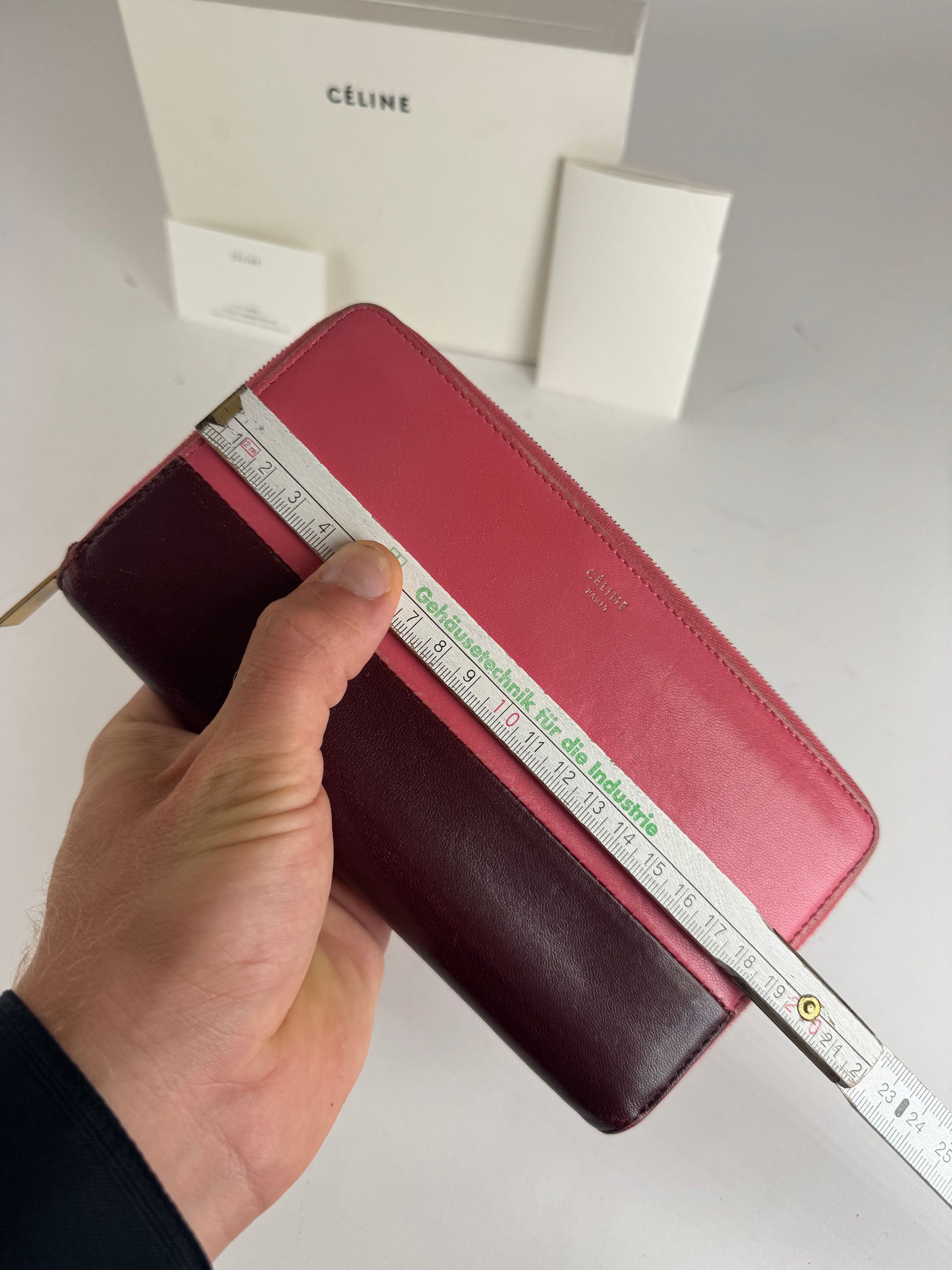 Celine Vintage Paris Leather wallet pink purple Size ONE SIZE - 10 Thumbnail
