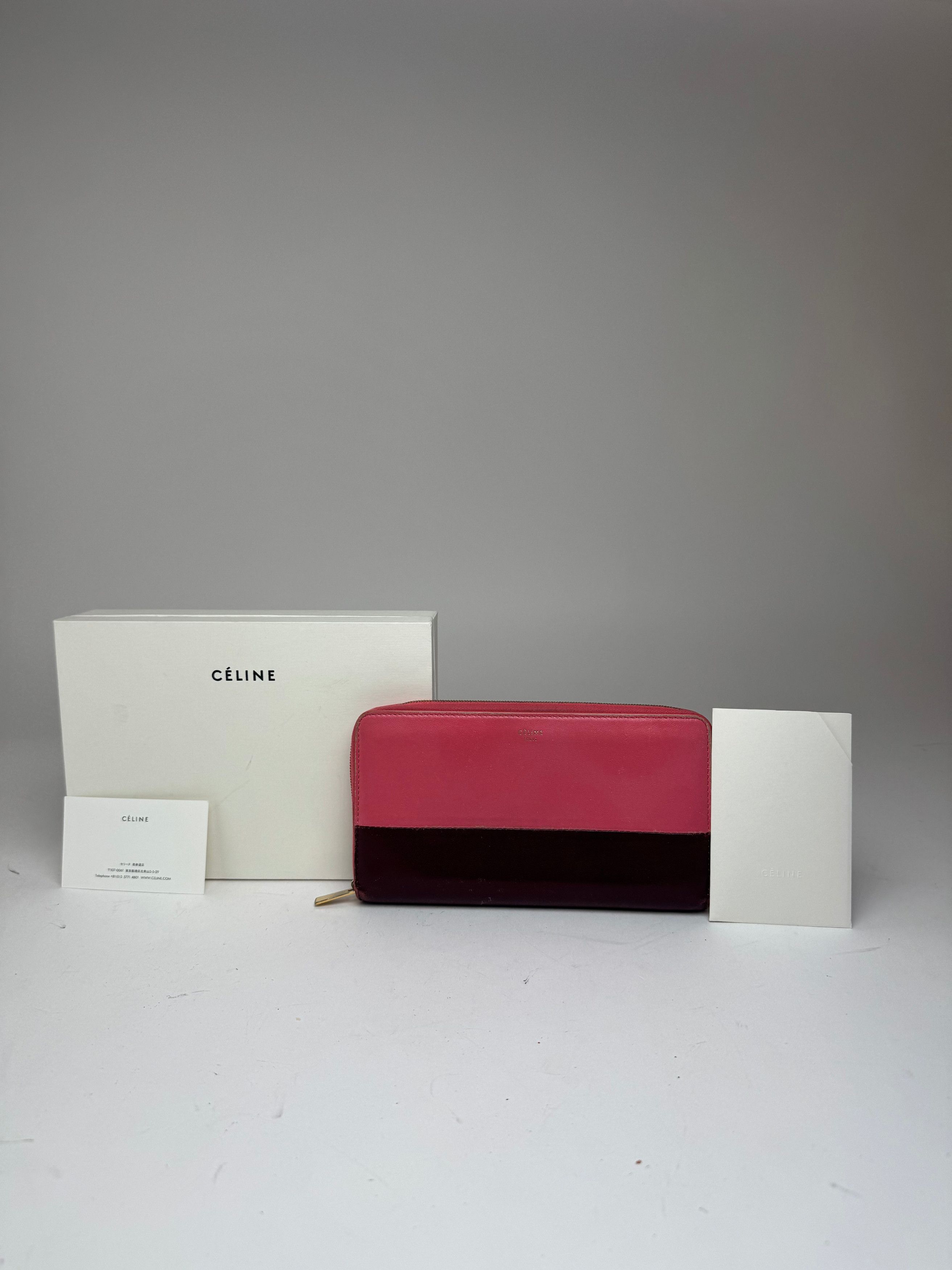 Celine Vintage Paris Leather wallet pink purple Size ONE SIZE - 7 Thumbnail