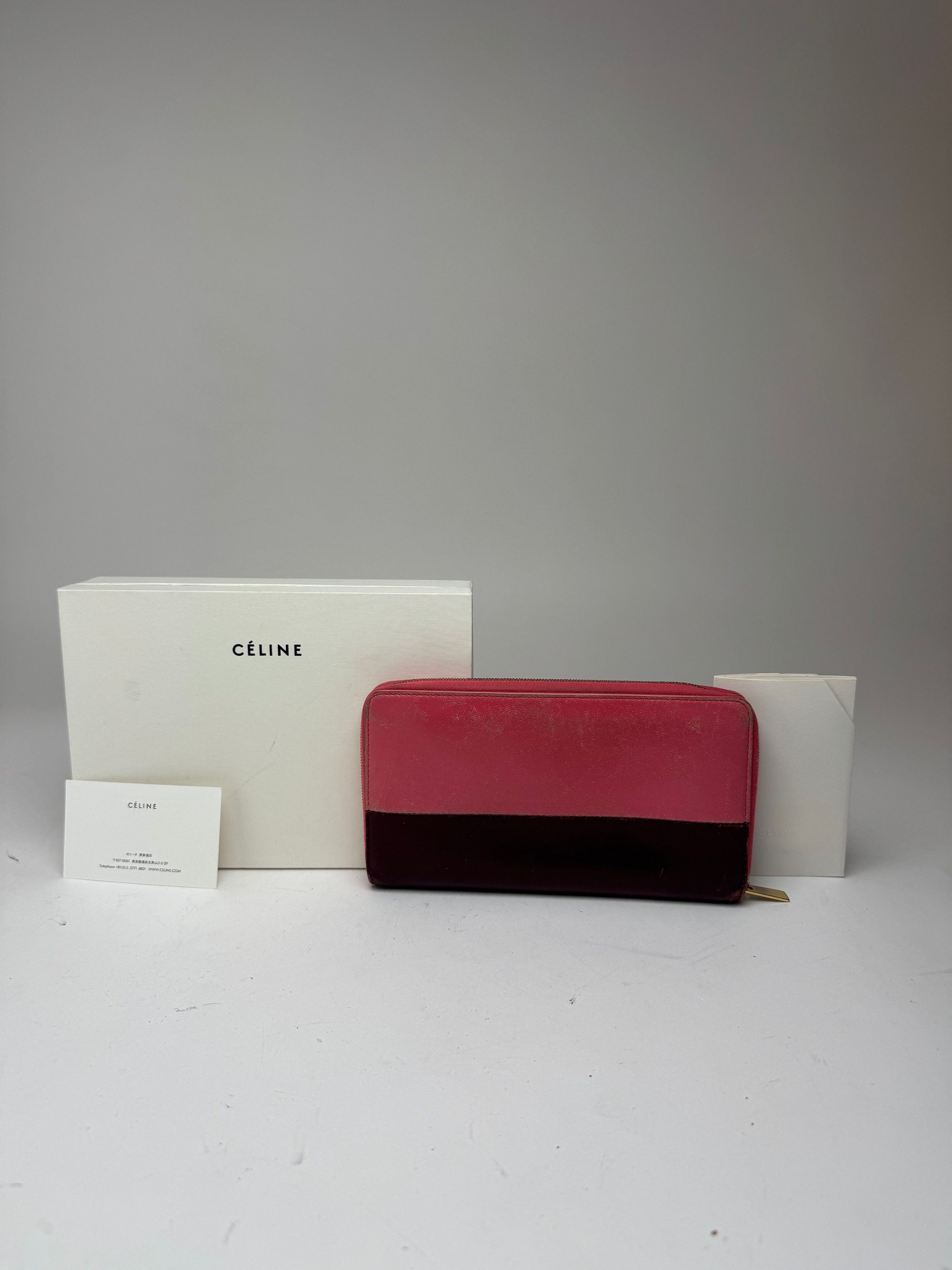 Celine Vintage Paris Leather wallet pink purple Size ONE SIZE - 13 Thumbnail