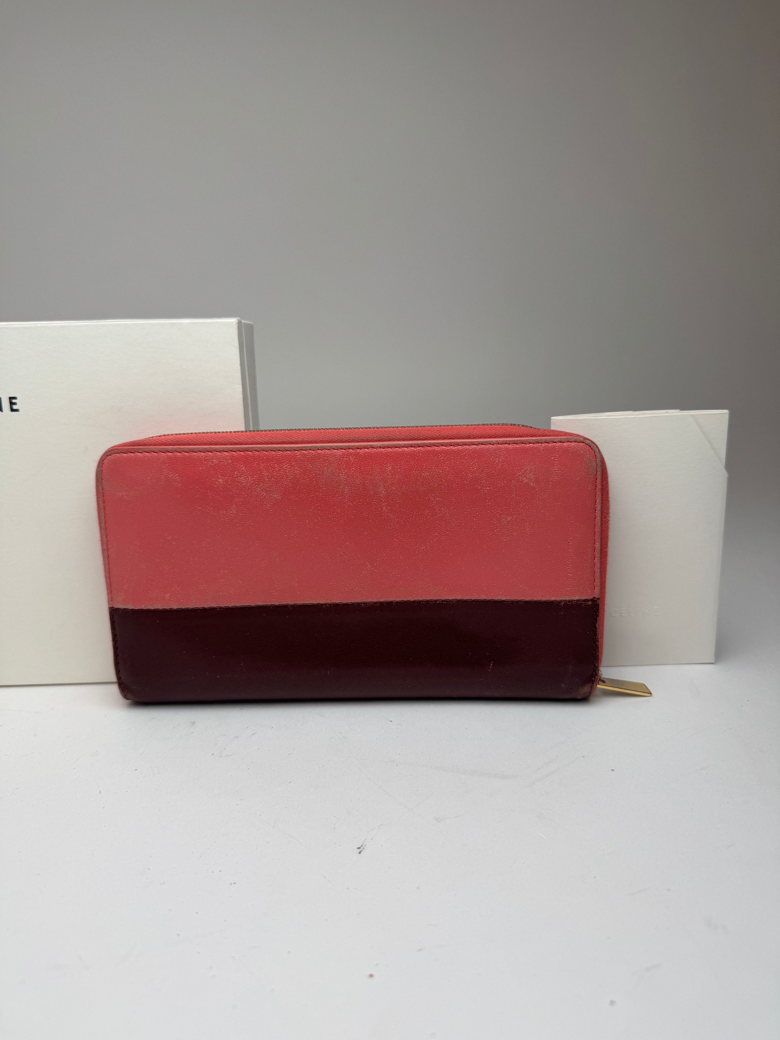 Celine Vintage Paris Leather wallet pink purple Size ONE SIZE - 4 Thumbnail