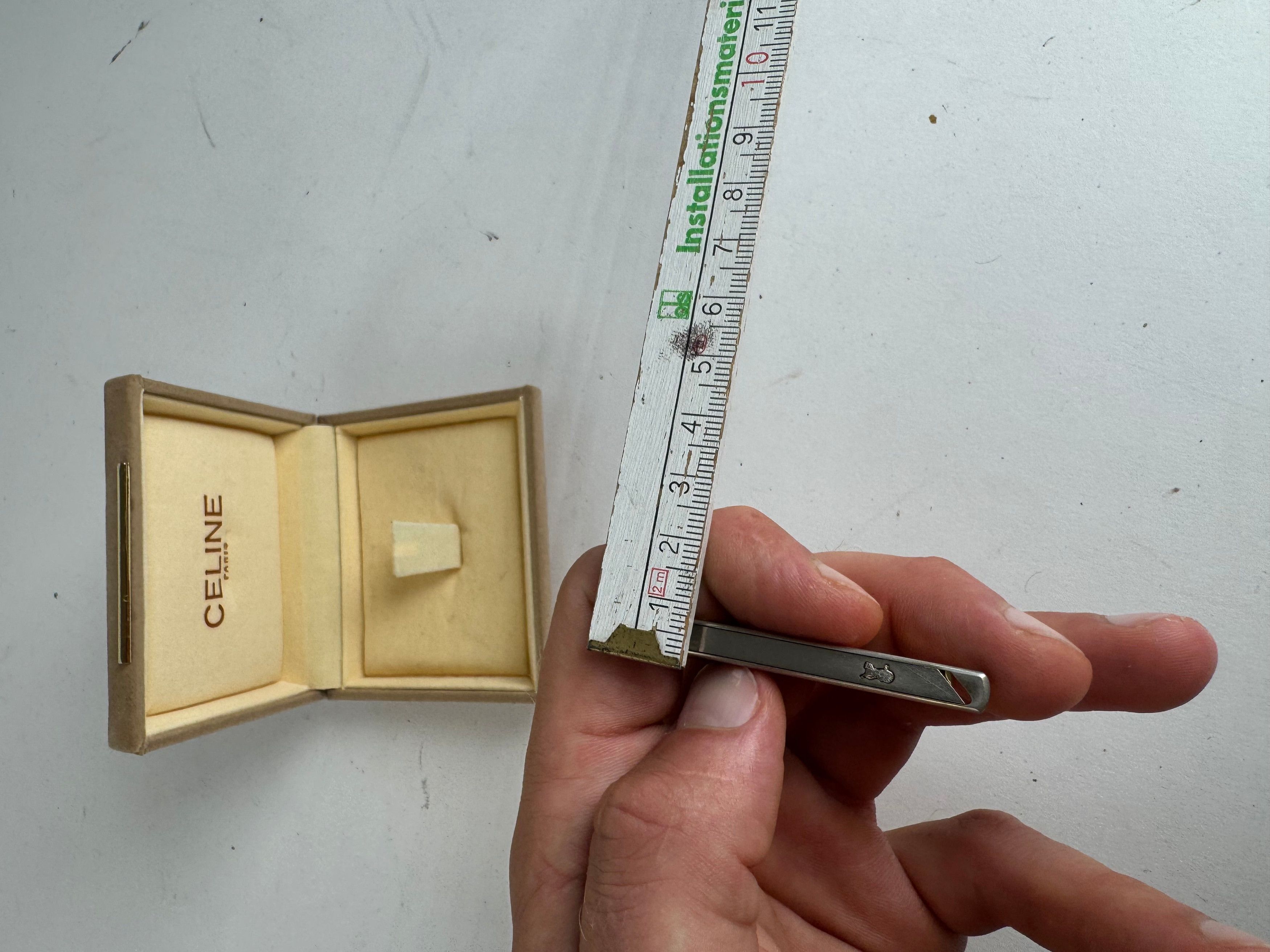 Celine Vintage Paris Money/Tie Clamp Silver Gold Size ONE SIZE - 7 Thumbnail