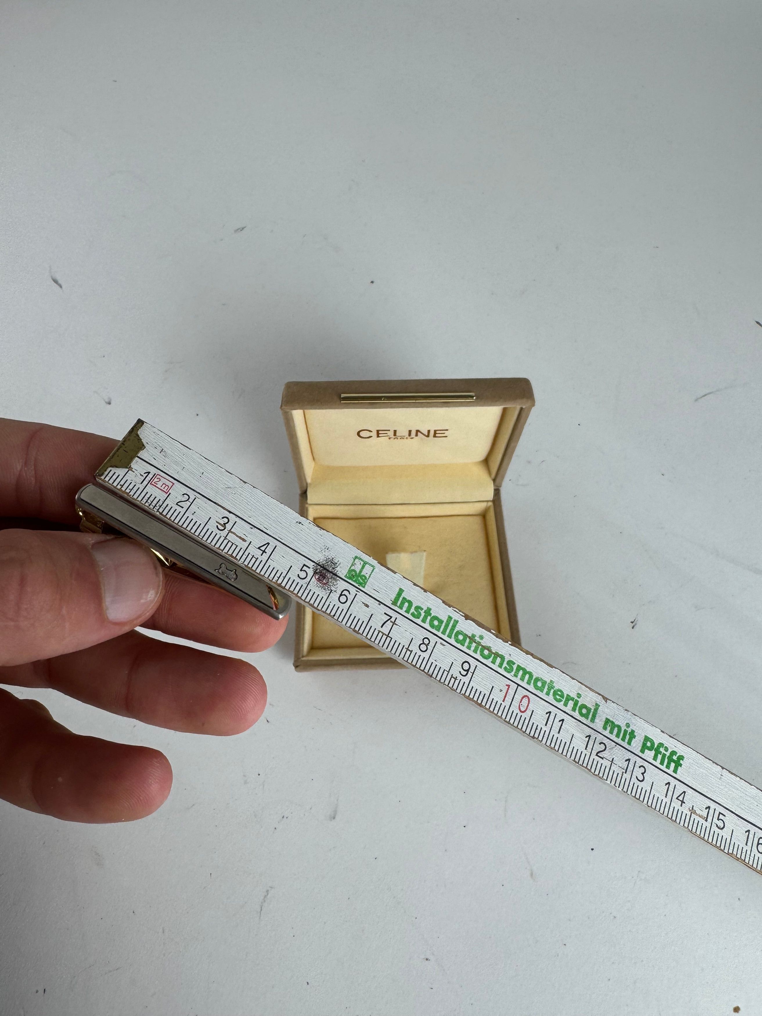 Celine Vintage Paris Money/Tie Clamp Silver Gold Size ONE SIZE - 6 Thumbnail