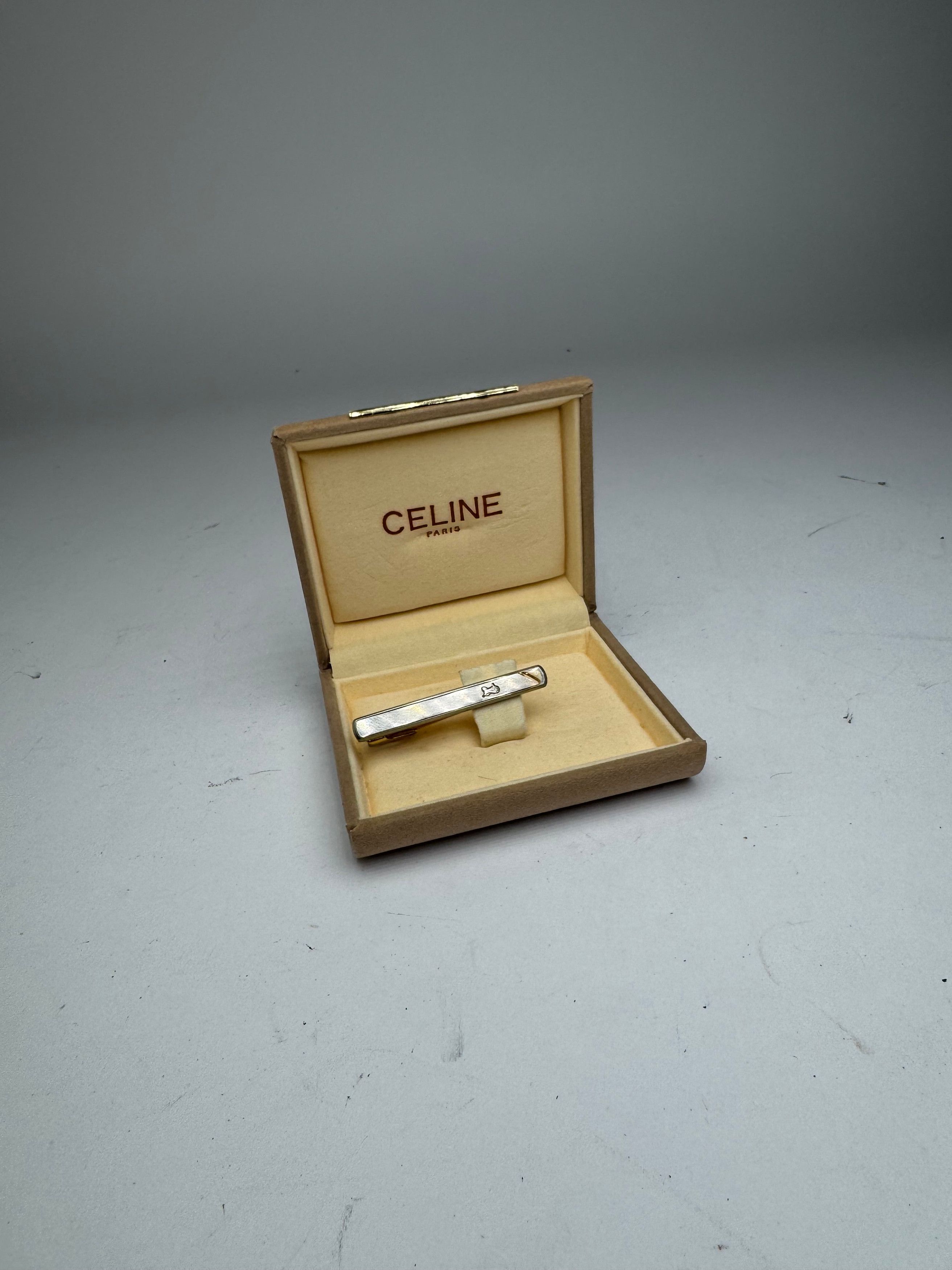 Celine Vintage Paris Money/Tie Clamp Silver Gold Size ONE SIZE - 9 Thumbnail